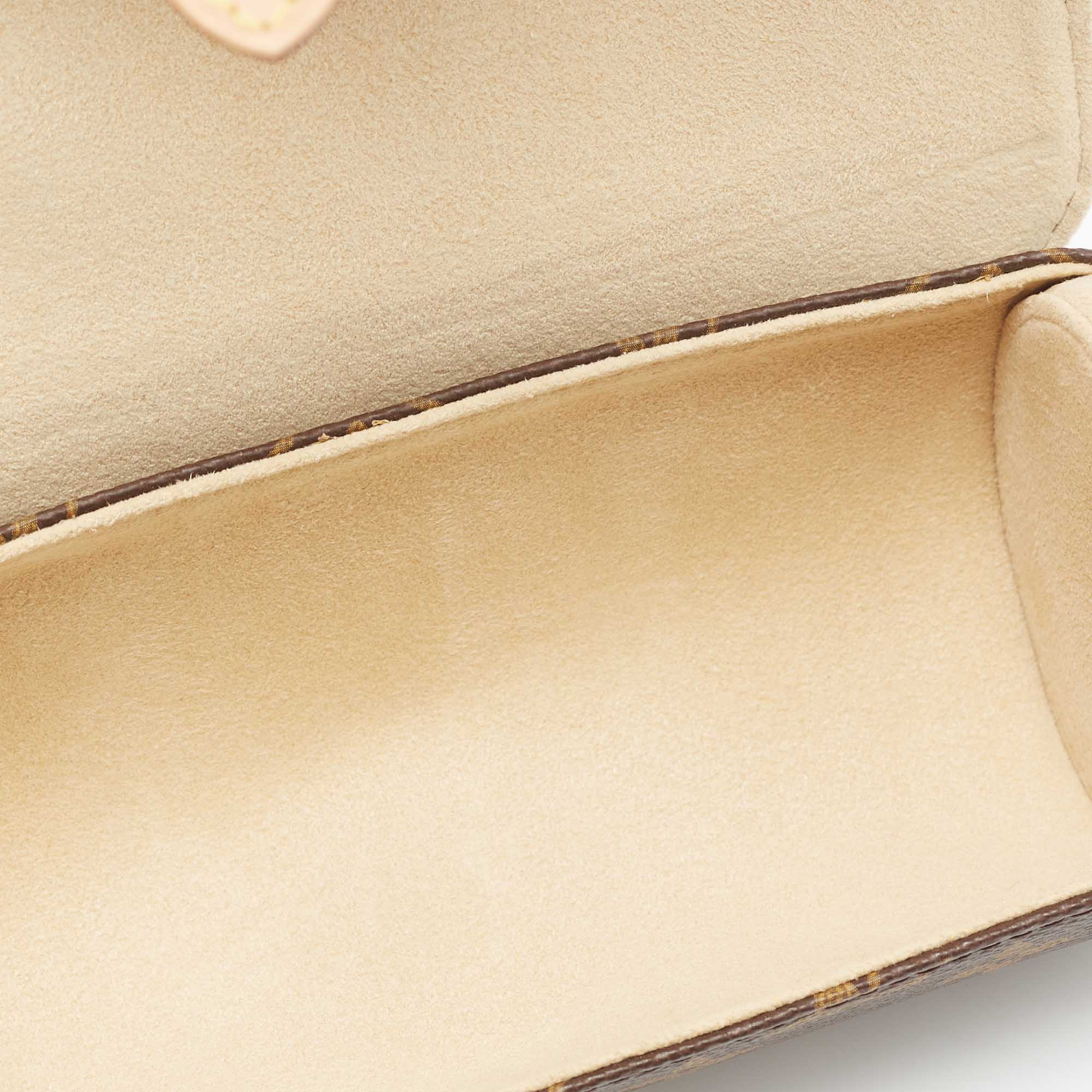 

Louis Vuitton Monogram Canvas and Leather 3 Watch Case, Brown