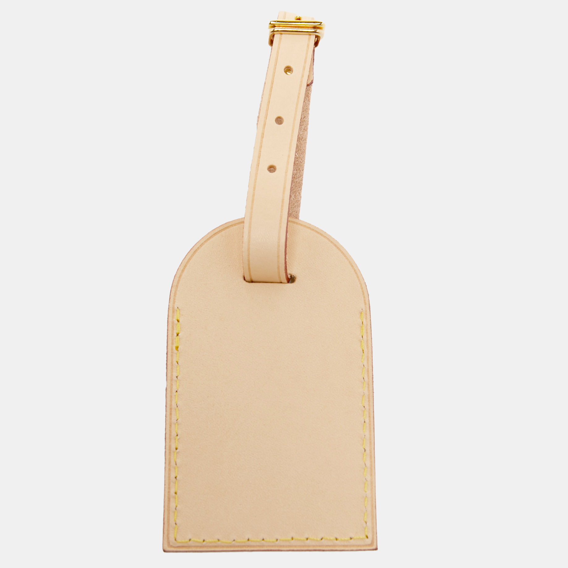 

Louis Vuitton Vachetta Leather Luggage Name Tag, Beige