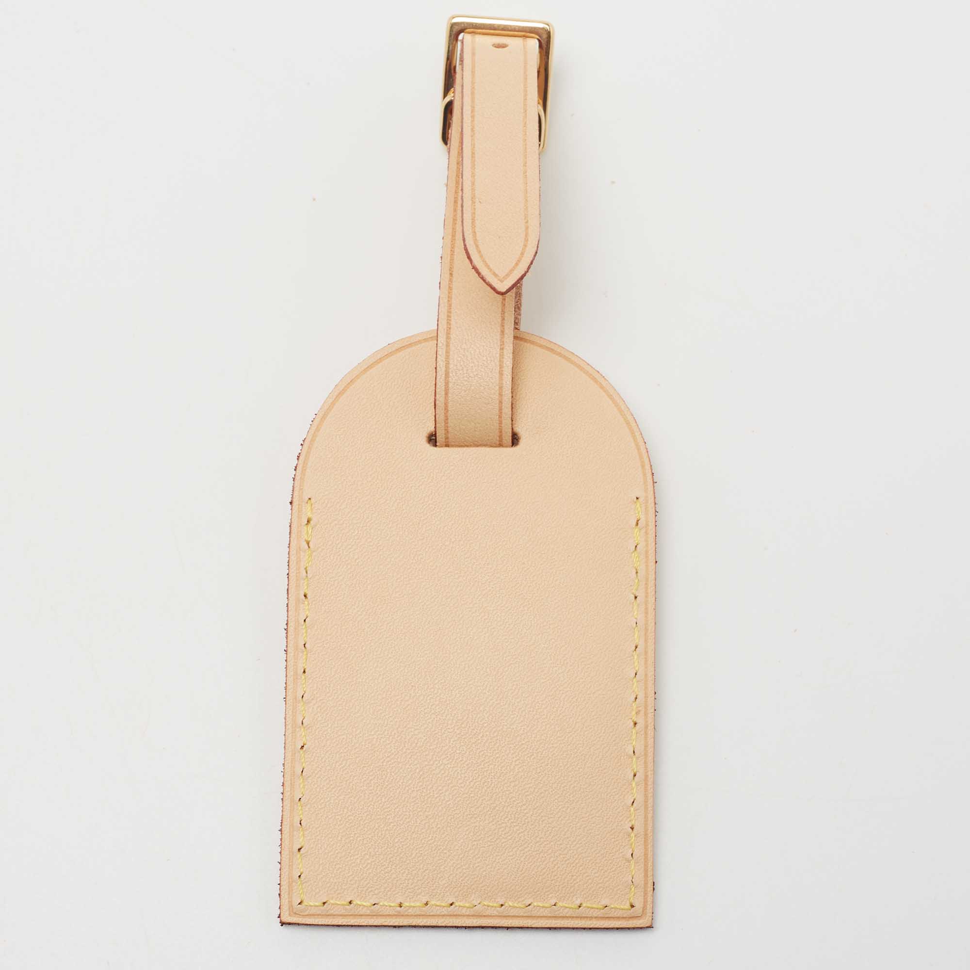 

Louis Vuitton Vachetta Leather Luggage Name Tag, Beige