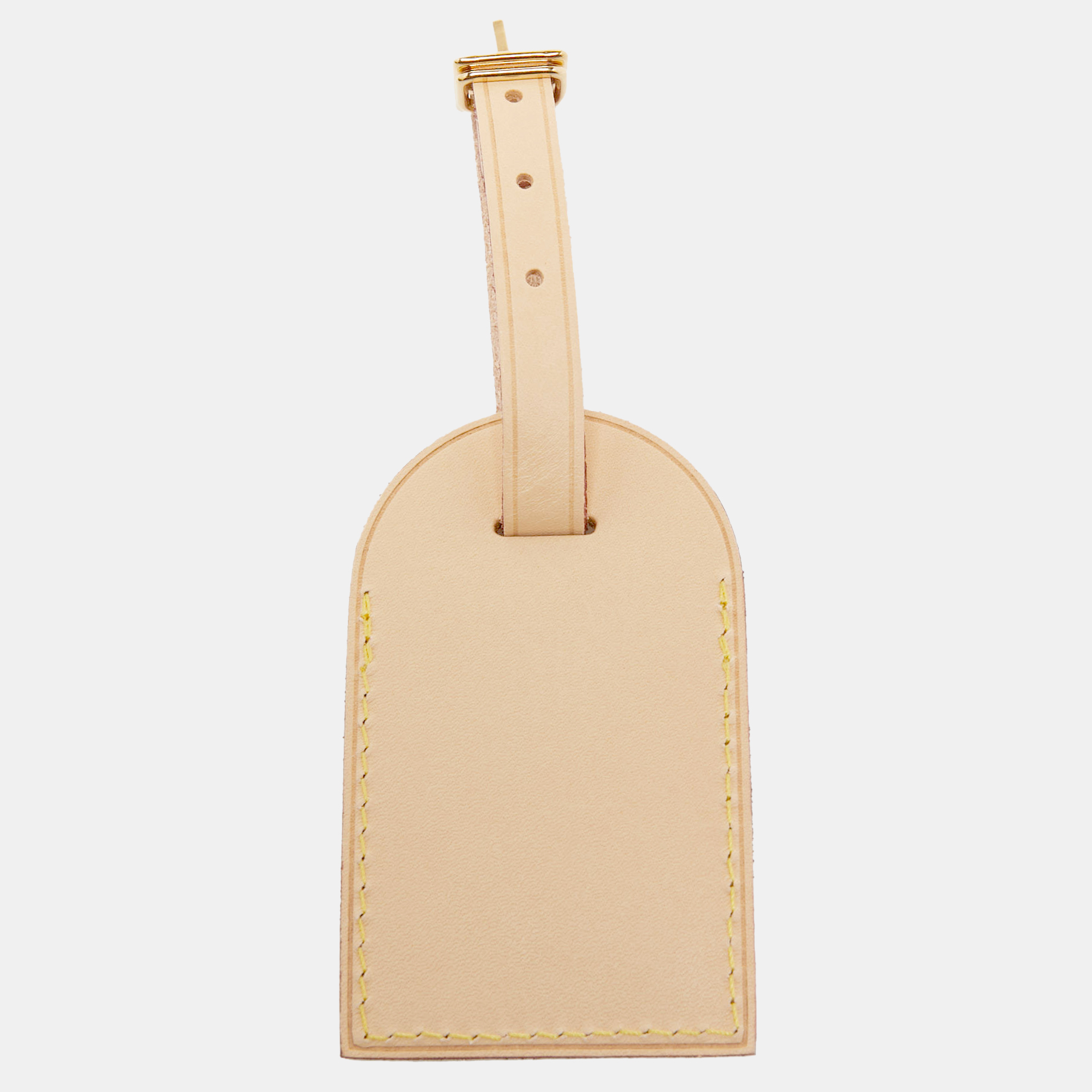 

Louis Vuitton Vachetta Leather Luggage Name Tag, Beige