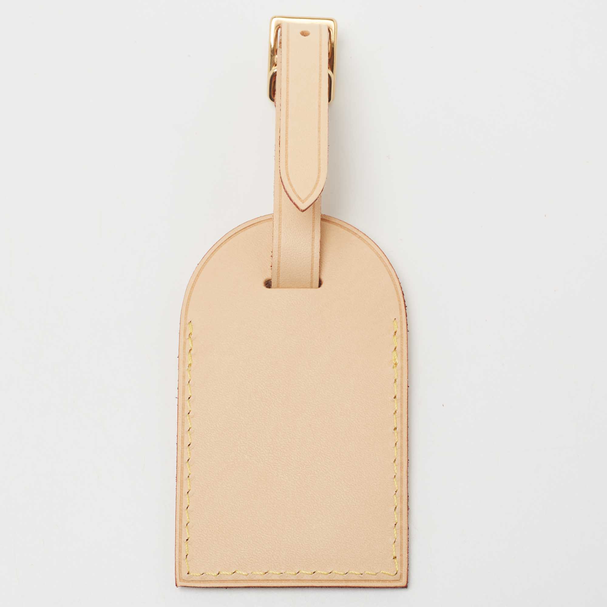 

Louis Vuitton Vachetta Leather Luggage Name Tag, Beige