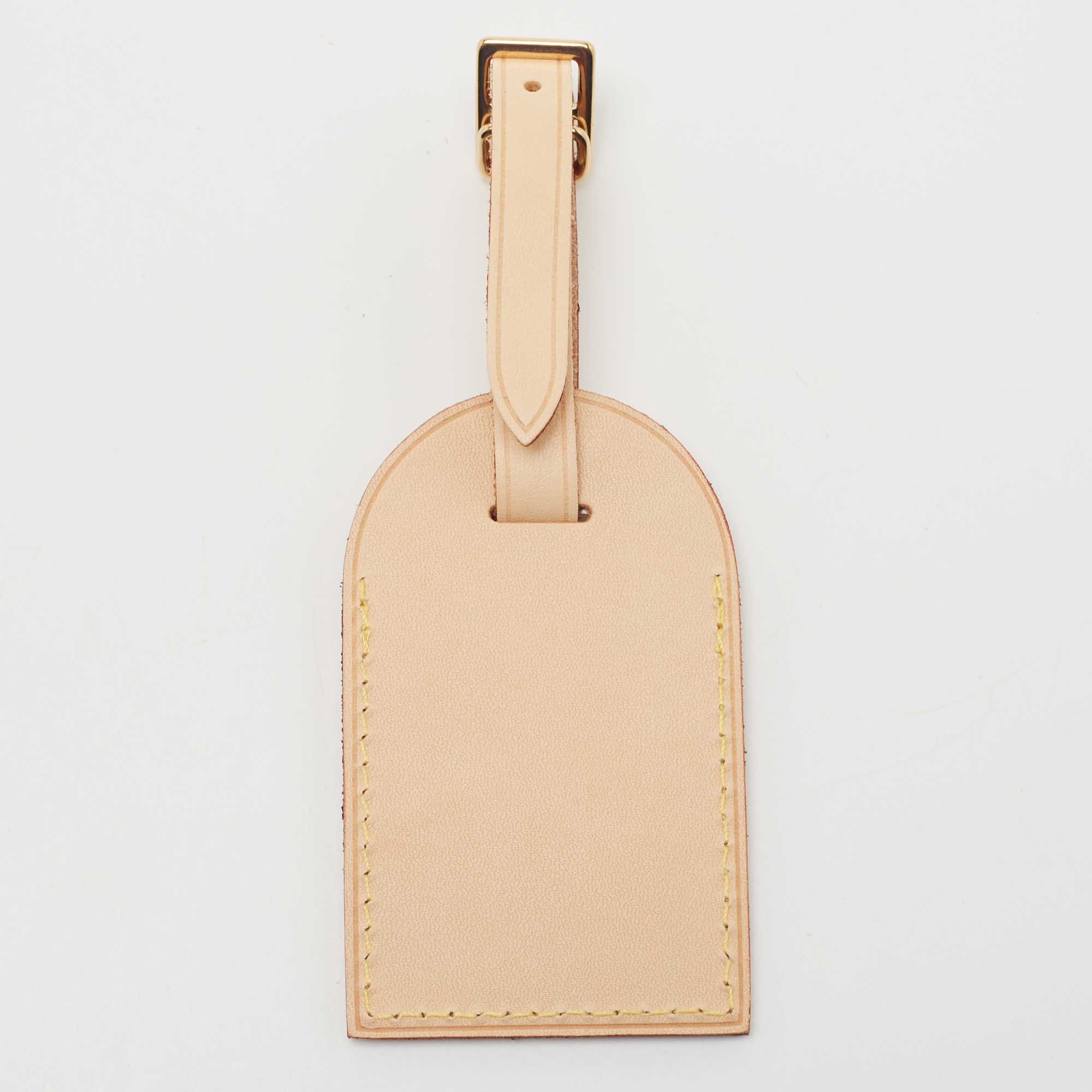 

Louis Vuitton Vachetta Leather Luggage Name Tag, Beige