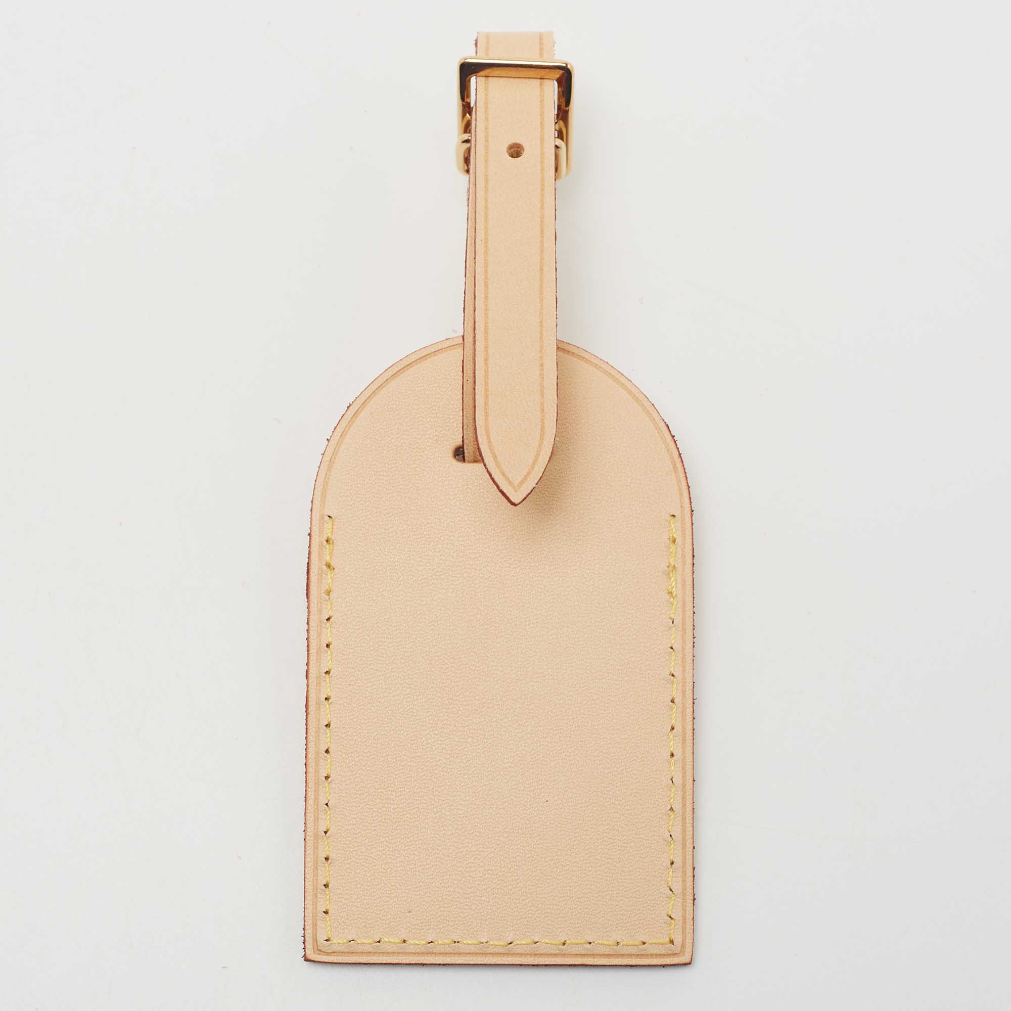 

Louis Vuitton Vachetta Leather Luggage Name Tag, Beige