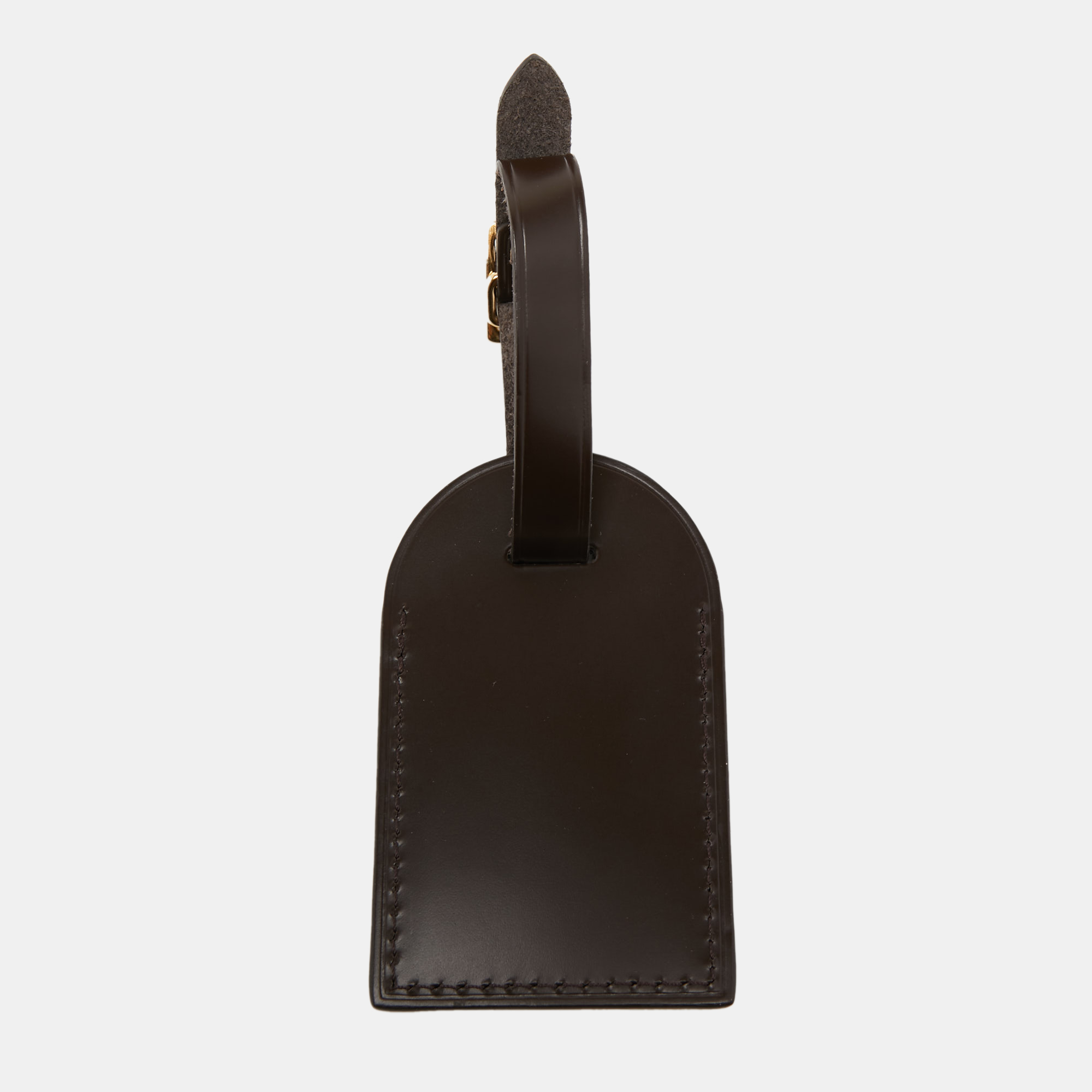 

Louis Vuitton Brown Leather Luggage Name Tag