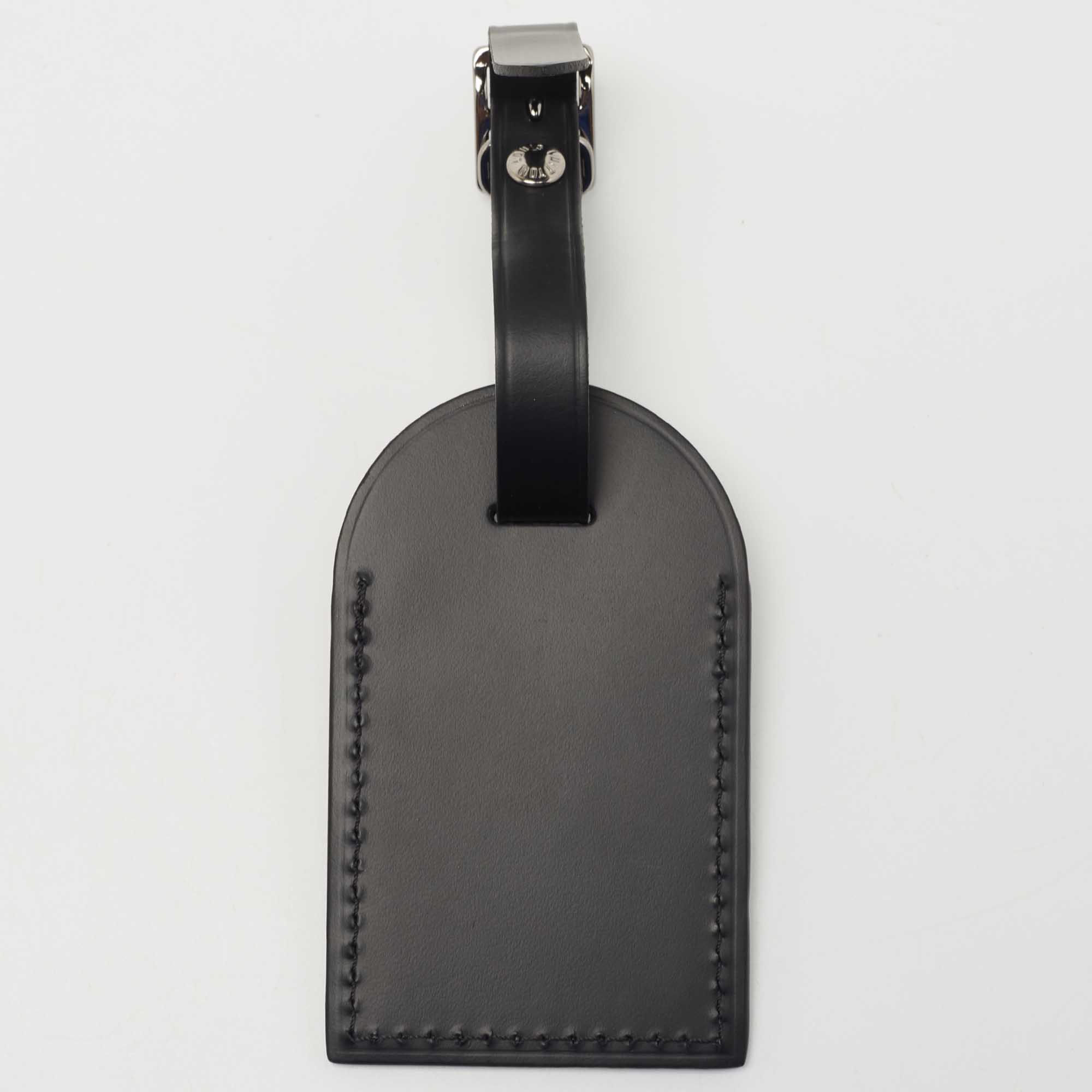 

Louis Vuitton Black Leather Luggage Name Tag