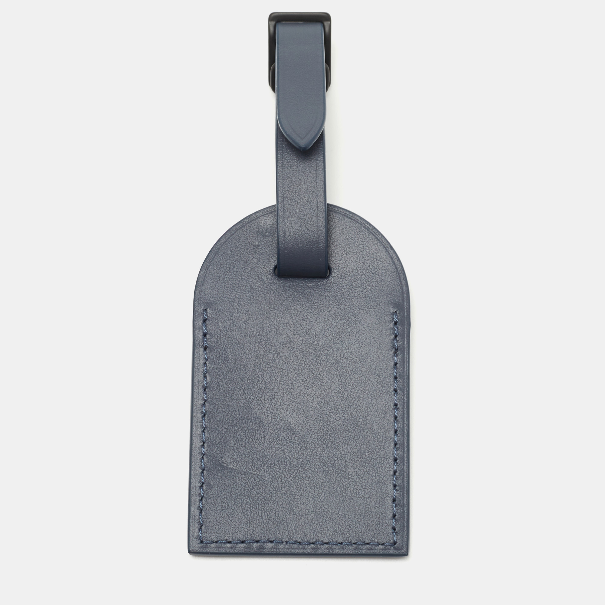 

Louis Vuitton Black Leather Luggage Name Tag