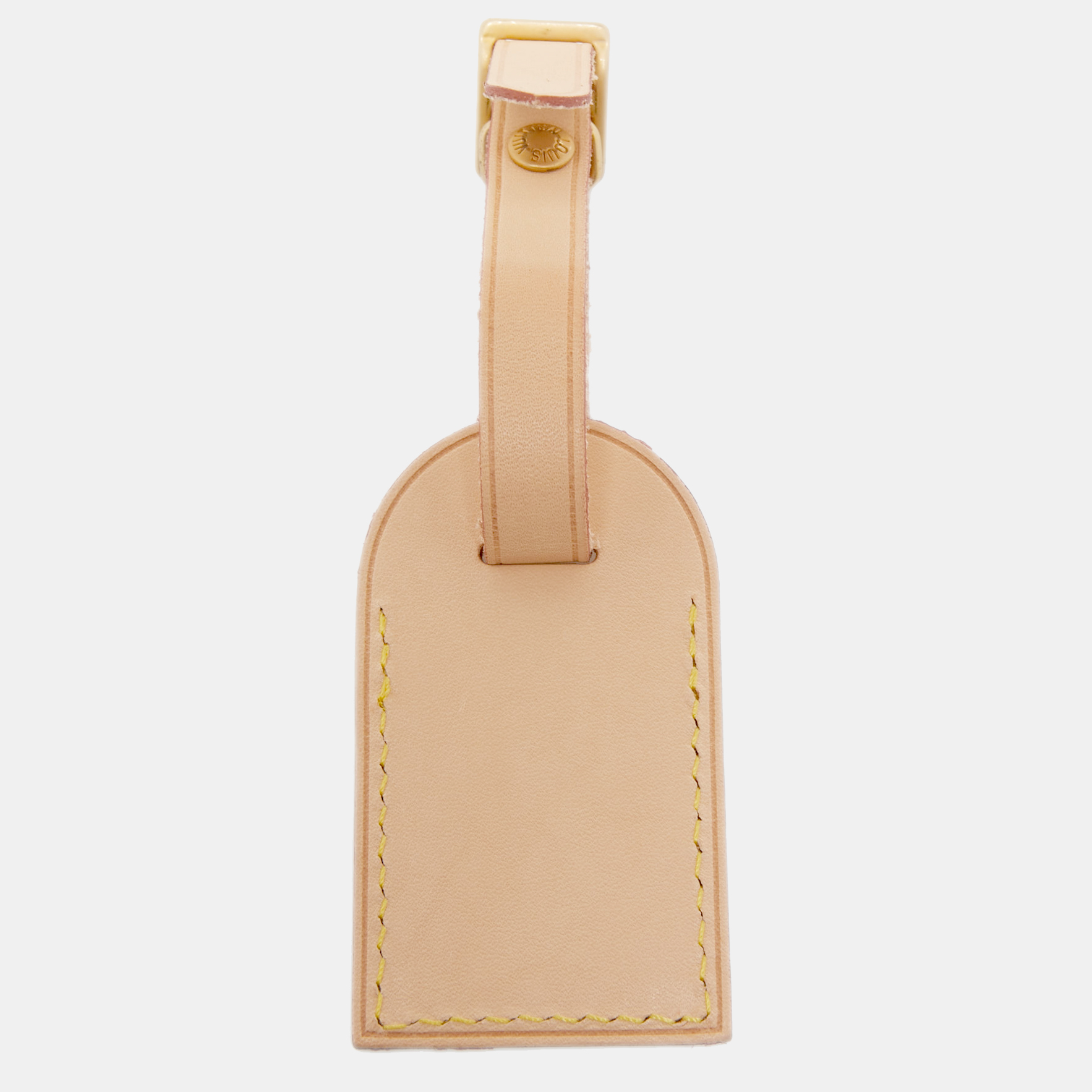 

Louis Vuitton Vachetta Leather Luggage Name Tag, Beige