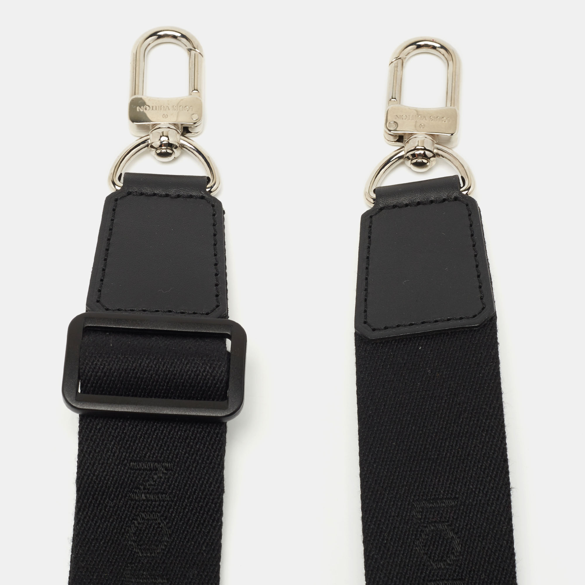 

Louis Vuitton Black Logo Canvas Adjustable Shoulder Bag Strap