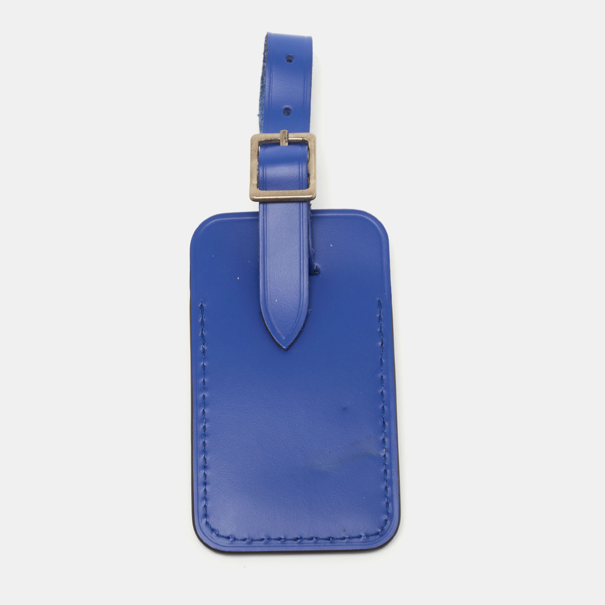 

Louis Vuitton Blue Leather Luggage Name Tag