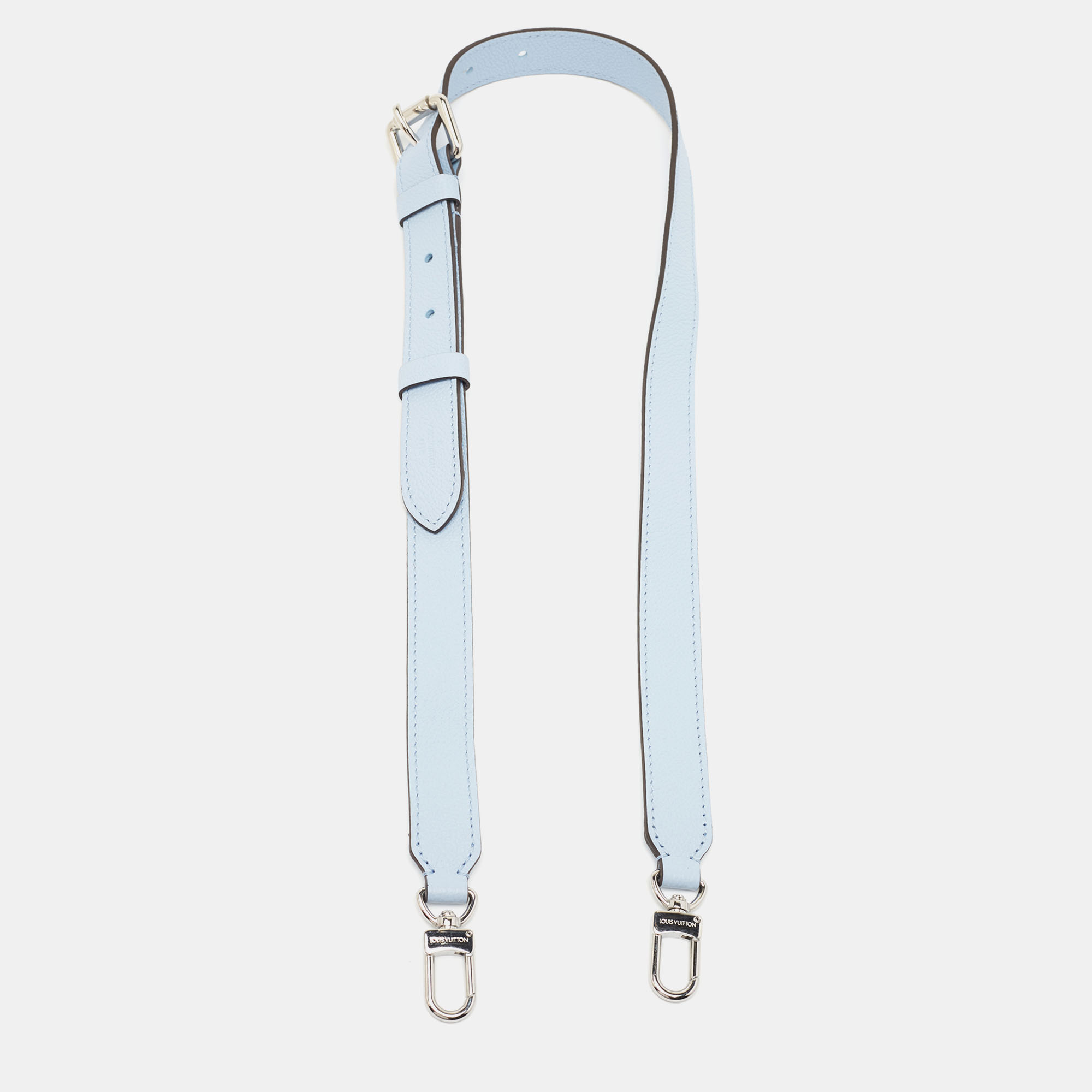 Removable Louis Vuitton shoulder strap in blue leather ref.315842