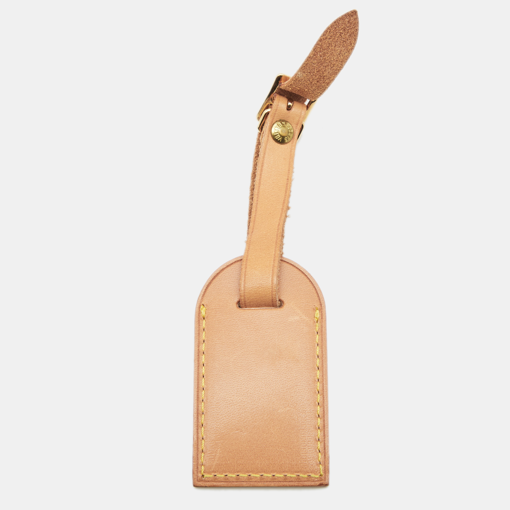 

Louis Vuitton Vachetta Leather Luggage Name Tag, Beige