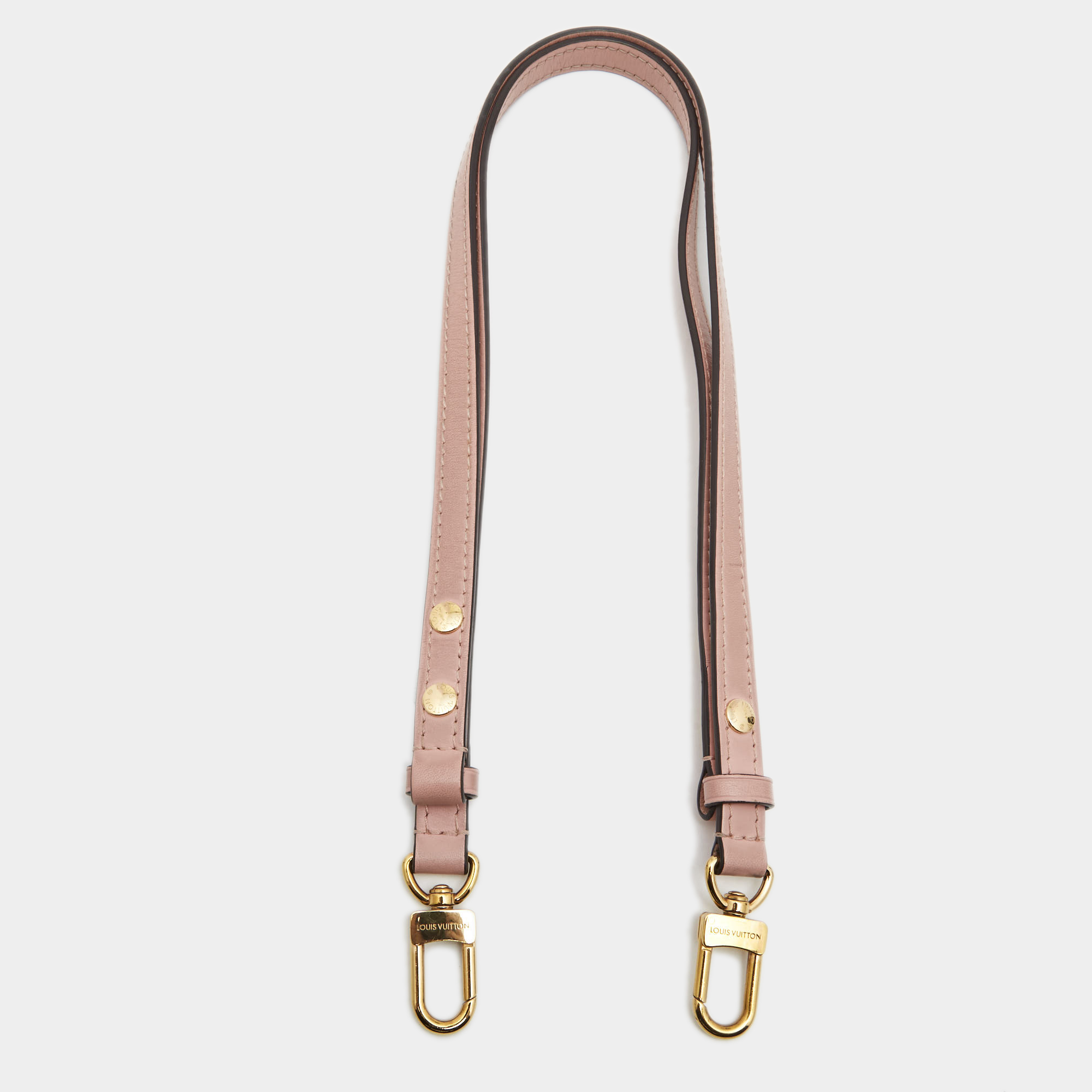 Louis Vuitton Dusty Pink Leather Adjustable Shoulder Bag Strap