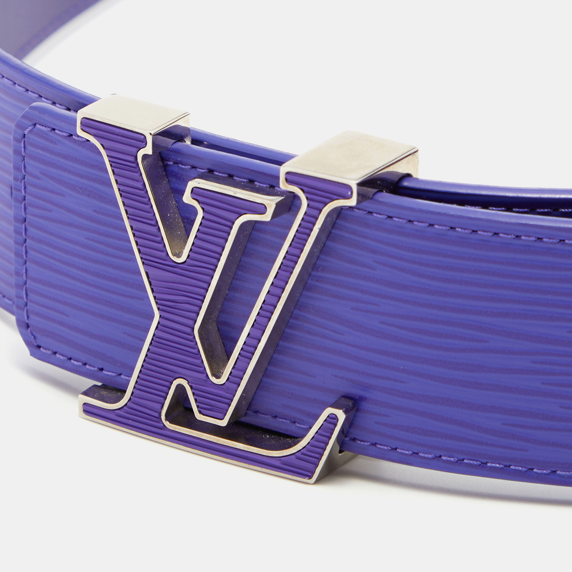 

Louis Vuitton Figue Epi Leather LV Initiales Belt, Purple