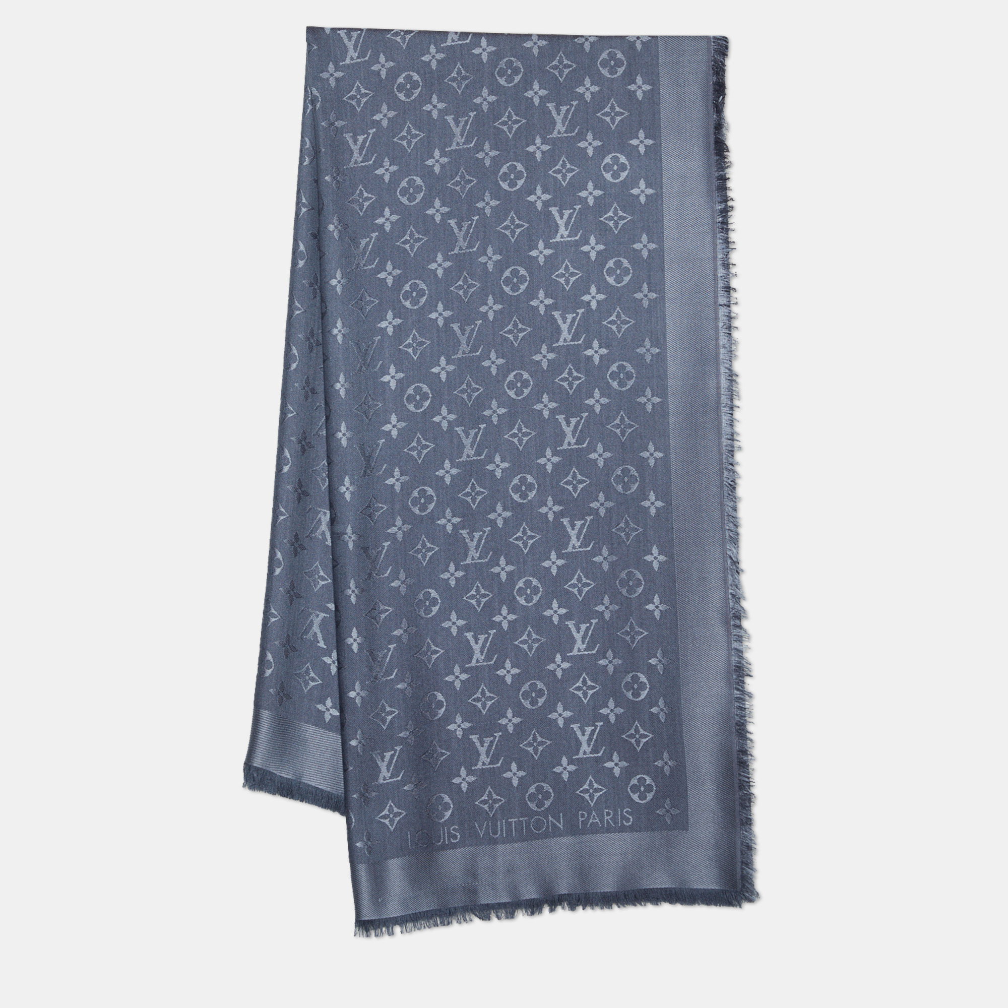 Louis Vuitton Ecru Classique Monogram Shawl – The Closet