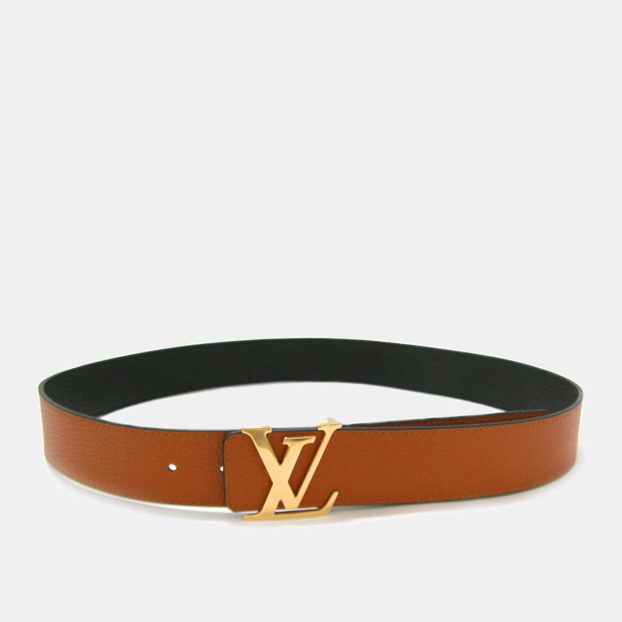 

Louis Vuitton belt with Gold buckle hardware, Black