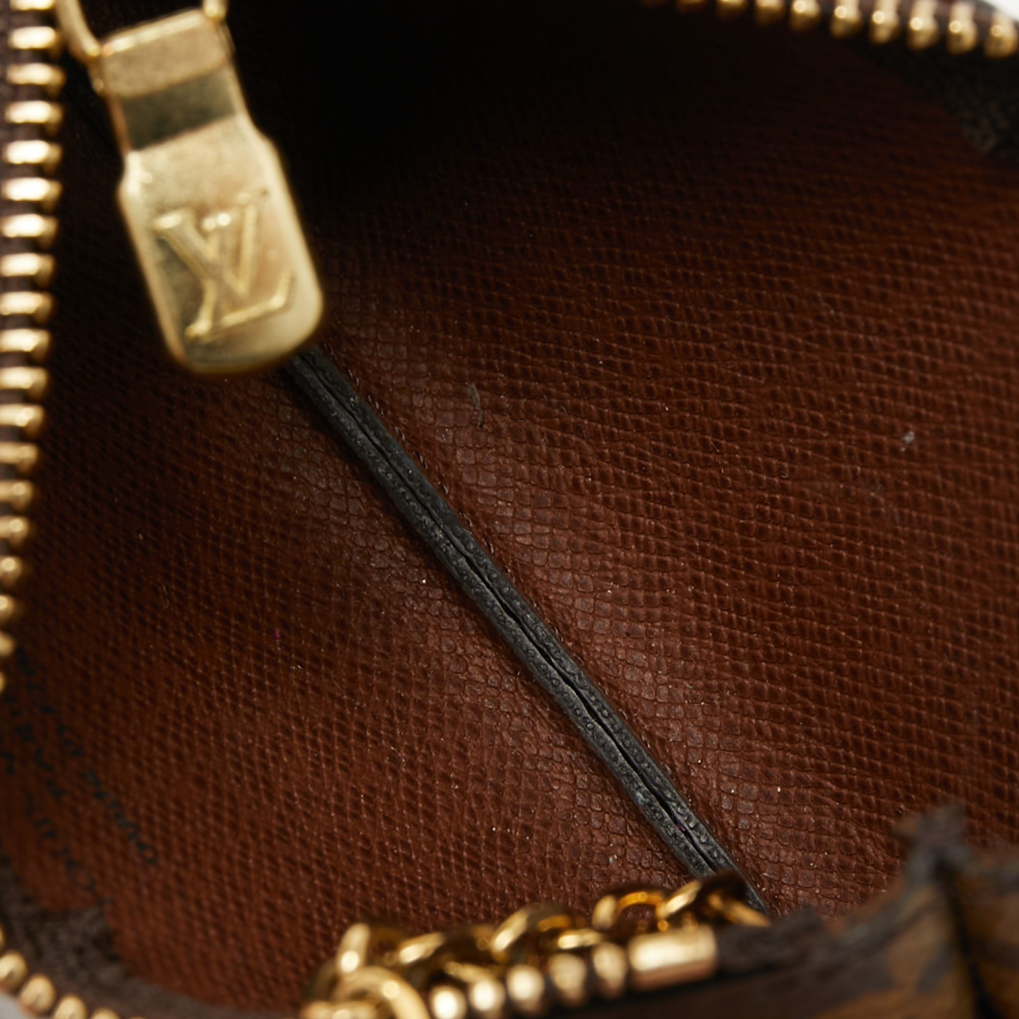 

Louis Vuitton Monogram Canvas Key Pouch, Brown