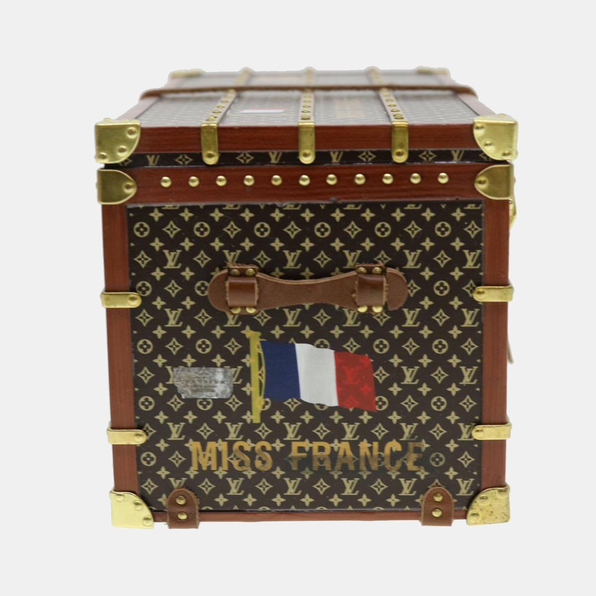 

Louis Vuitton Brown Miss France Trunk Paperweight