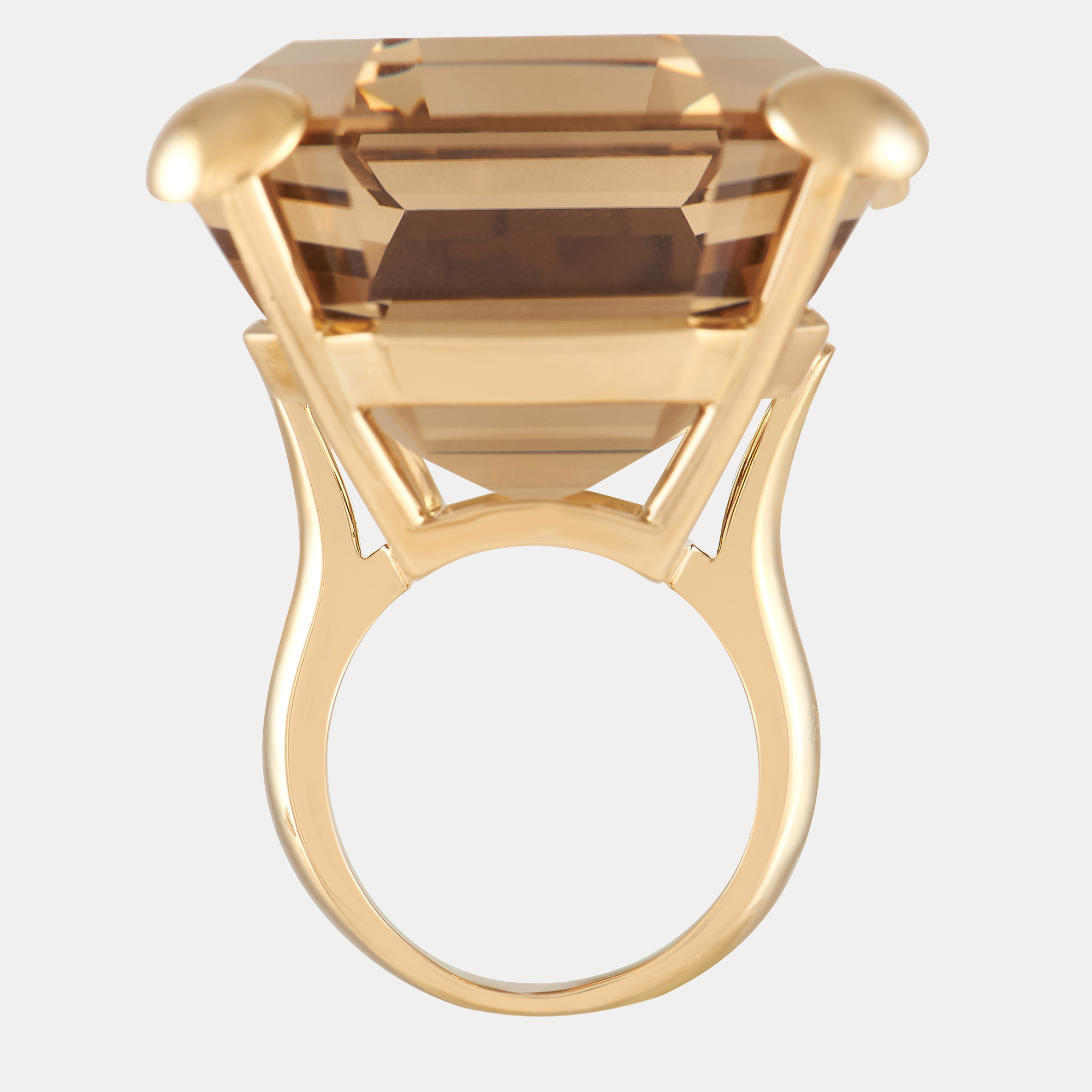 

Louis Vuitton 18K Rose Gold Smoky Quartz Ring