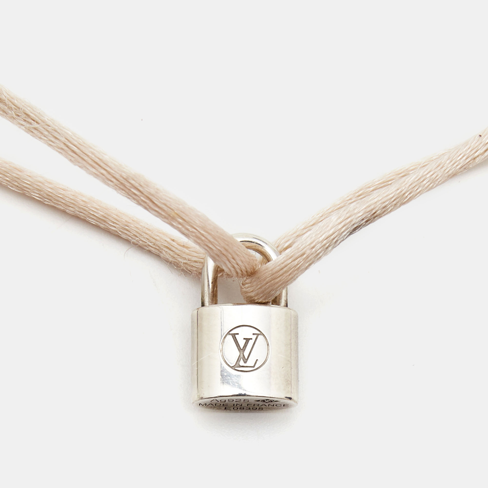 

Louis Vuitton LockIt Sterling Silver Cord Bracelet