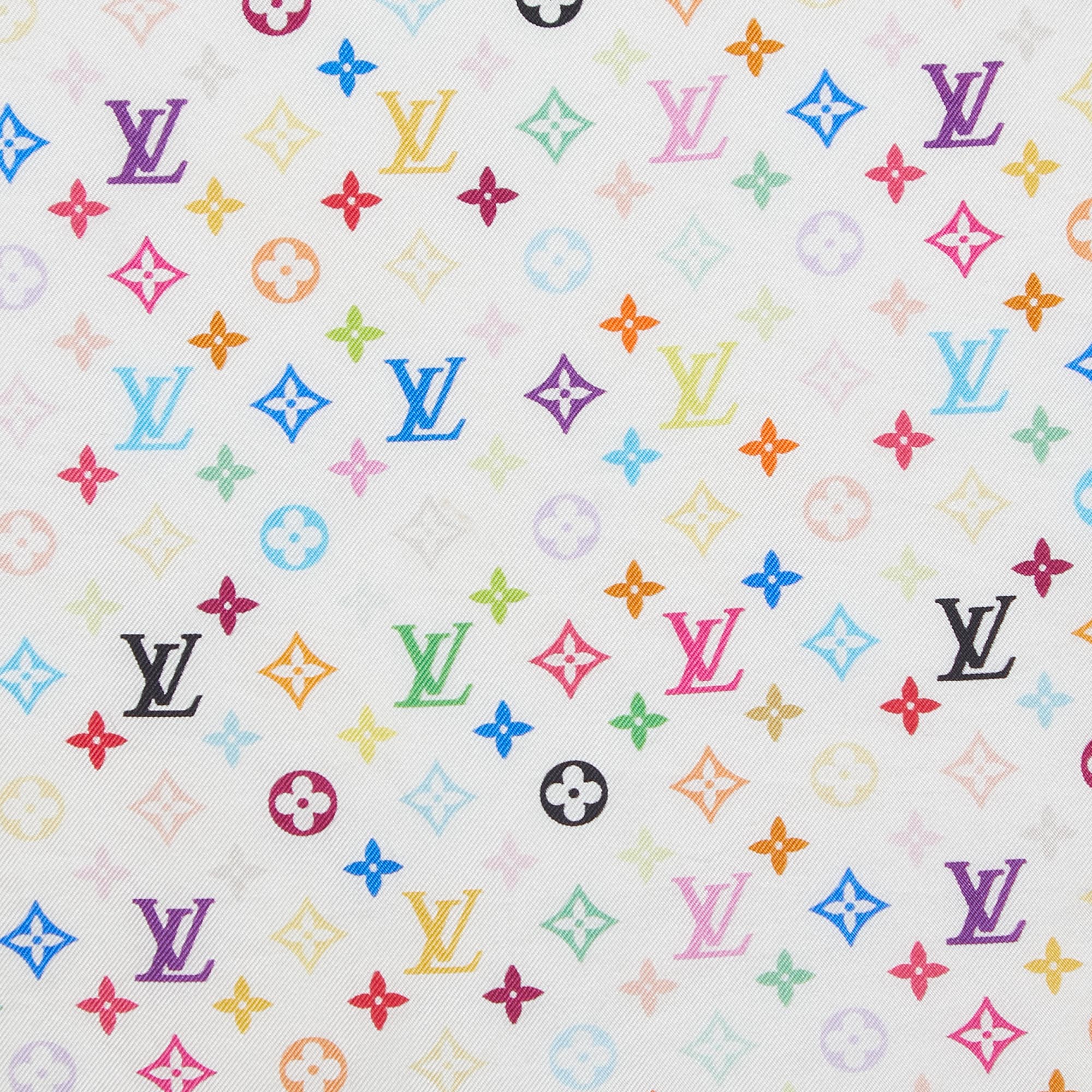 

Louis Vuitton Multicolor Monogram Silk Scarf