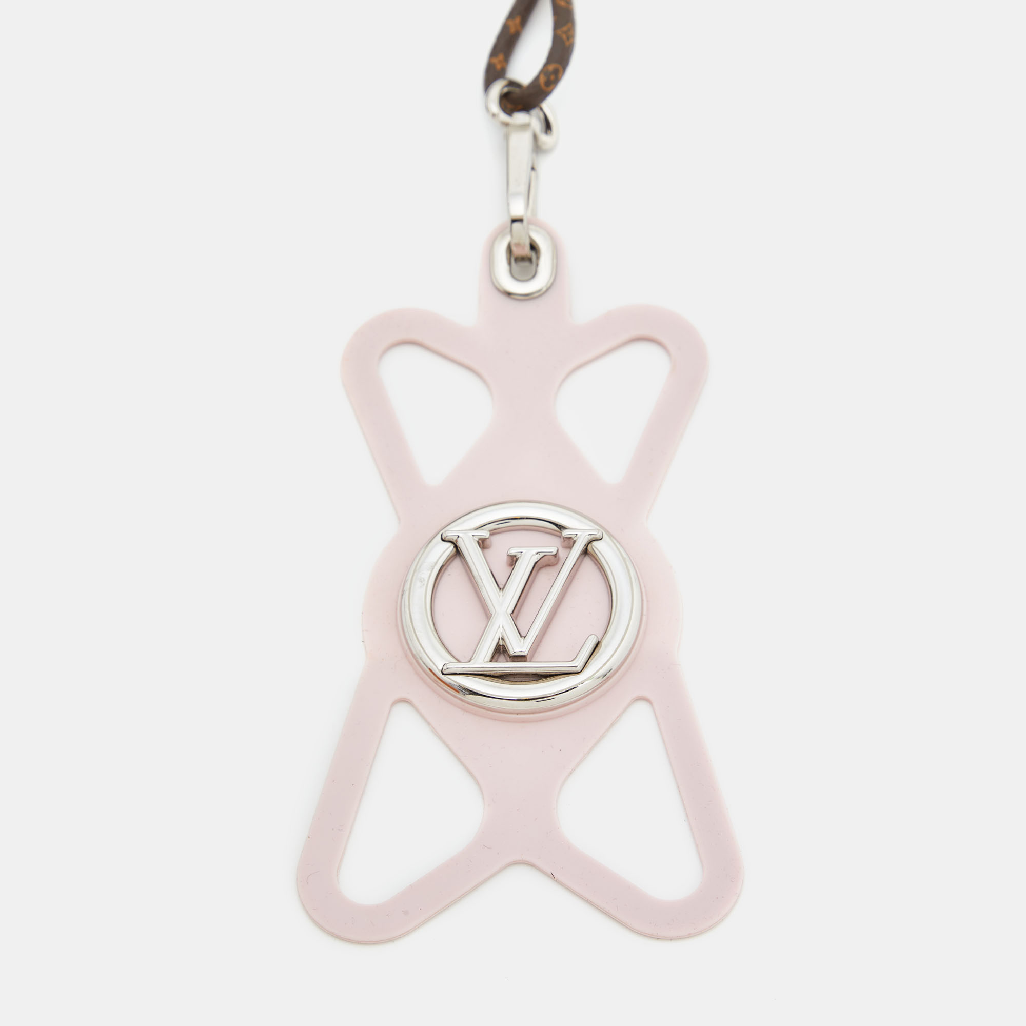 

Louis Vuitton Monogram Canvas and Silicon Louise Phone Holder, Pink