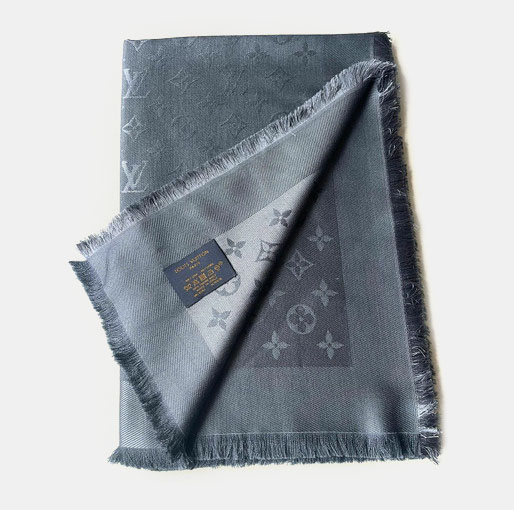 

Louis Vuitton Grey Monogram Silk & Wool Scarf