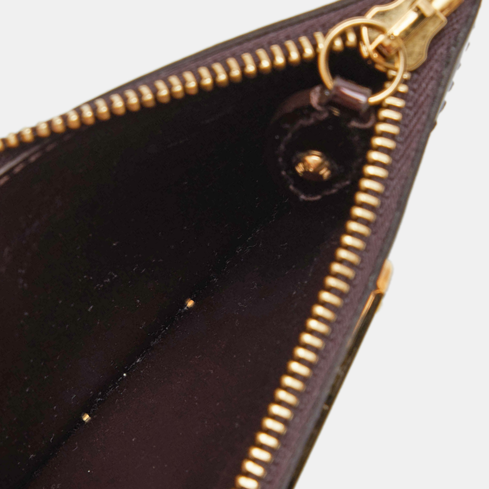 

Louis Vuitton Amarante Monogram Vernis Key Pouch, Burgundy