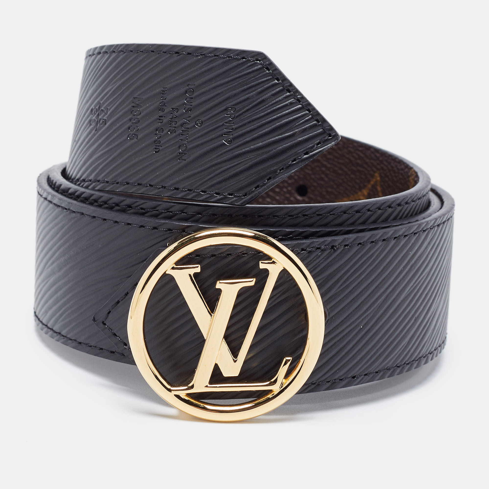 

Louis Vuitton Brown Monogram Canvas LV Circle Reversible Belt