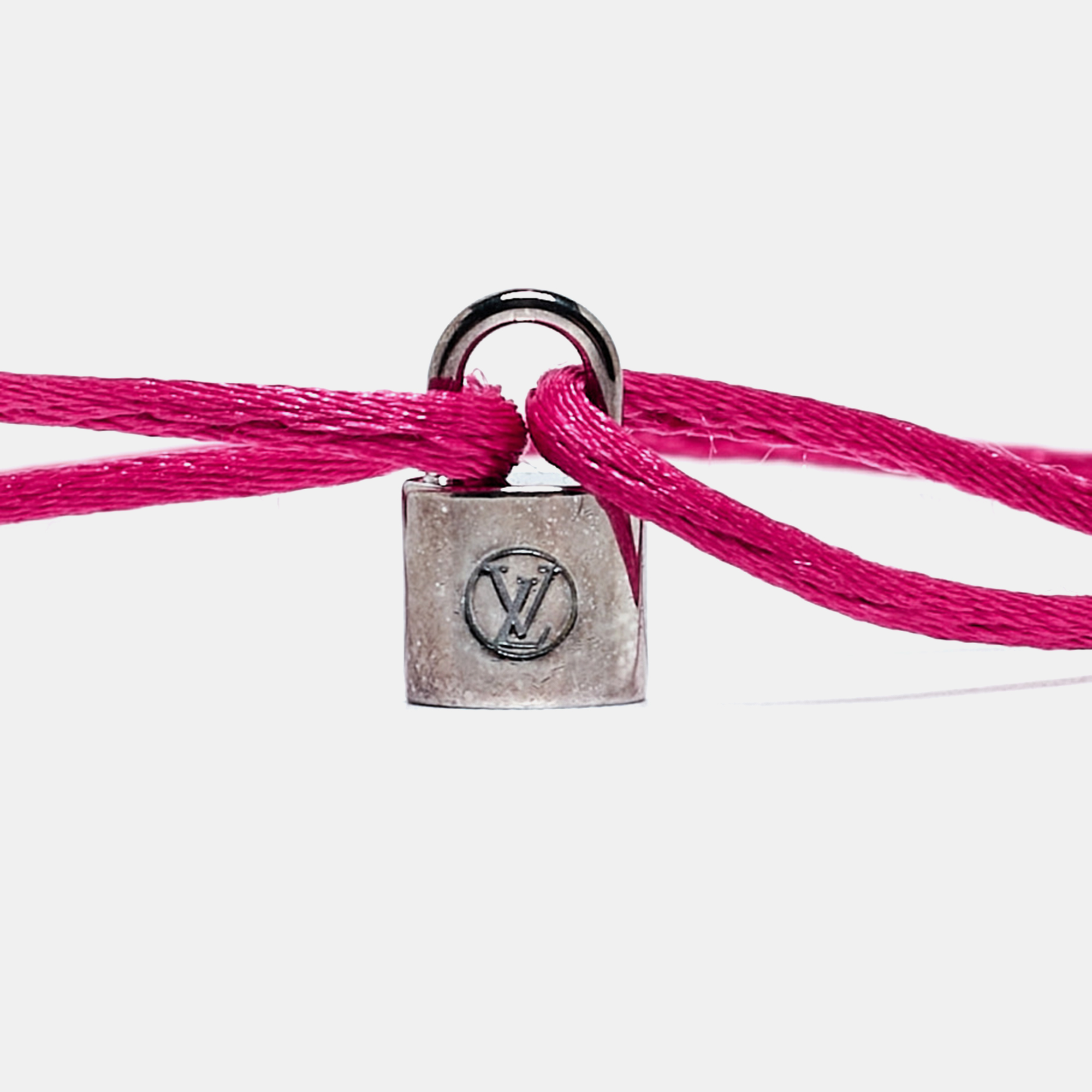 

Louis Vuitton Lockit Sterling Silver Cord Bracelet