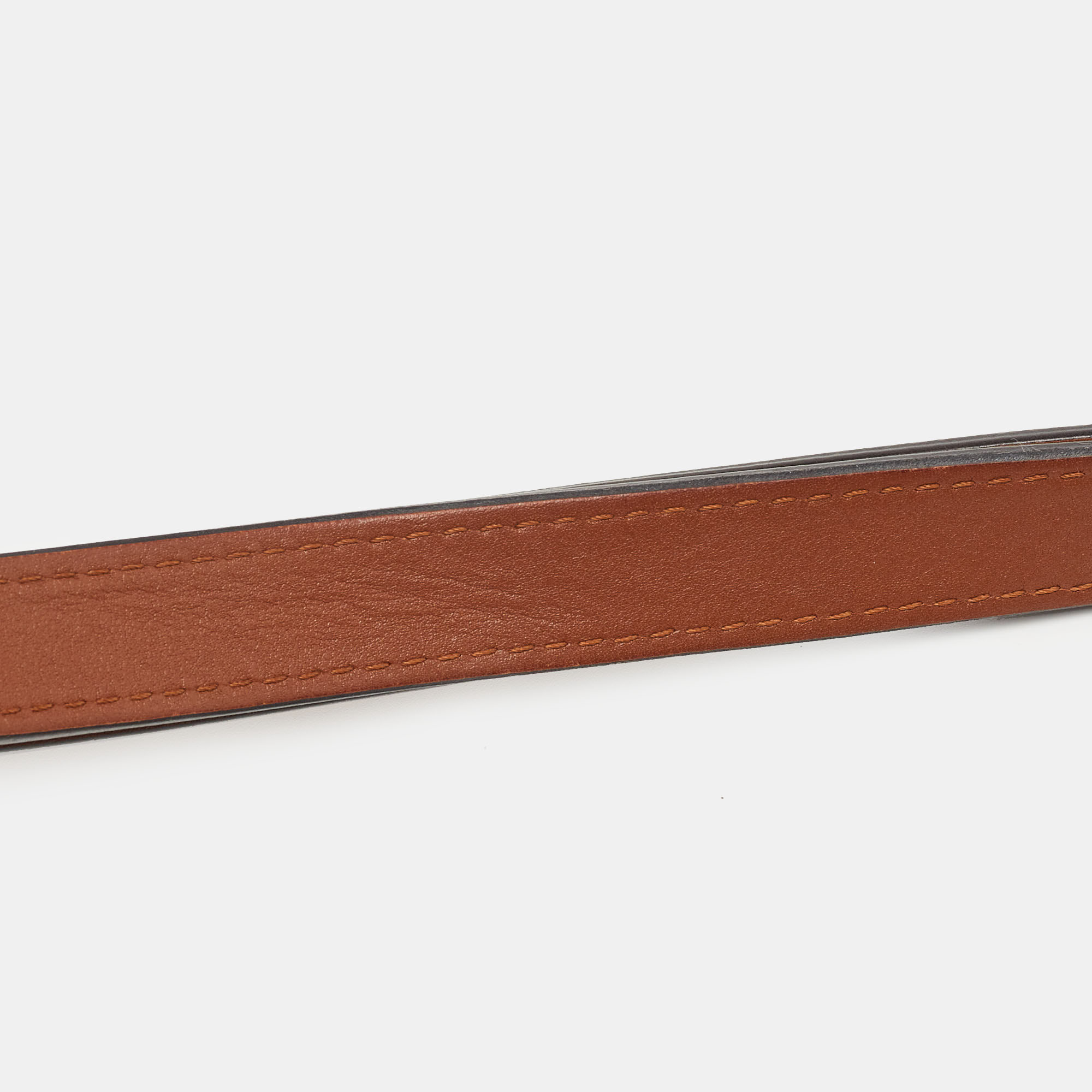 

Louis Vuitton Brown Leather Snap Bag Shoulder Strap