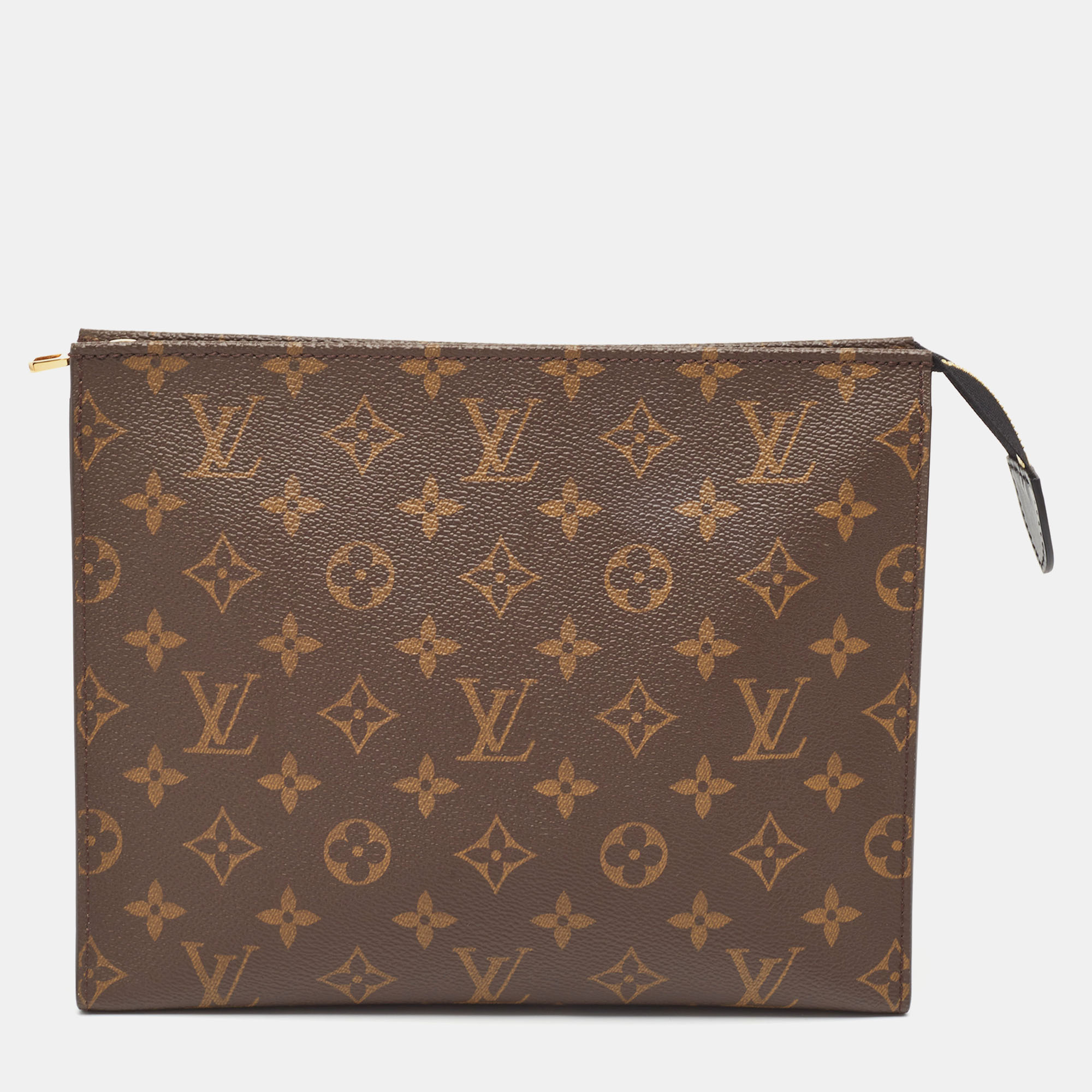 Pre-owned Louis Vuitton Monogram Canvas Toiletry Pouch 26 In Brown
