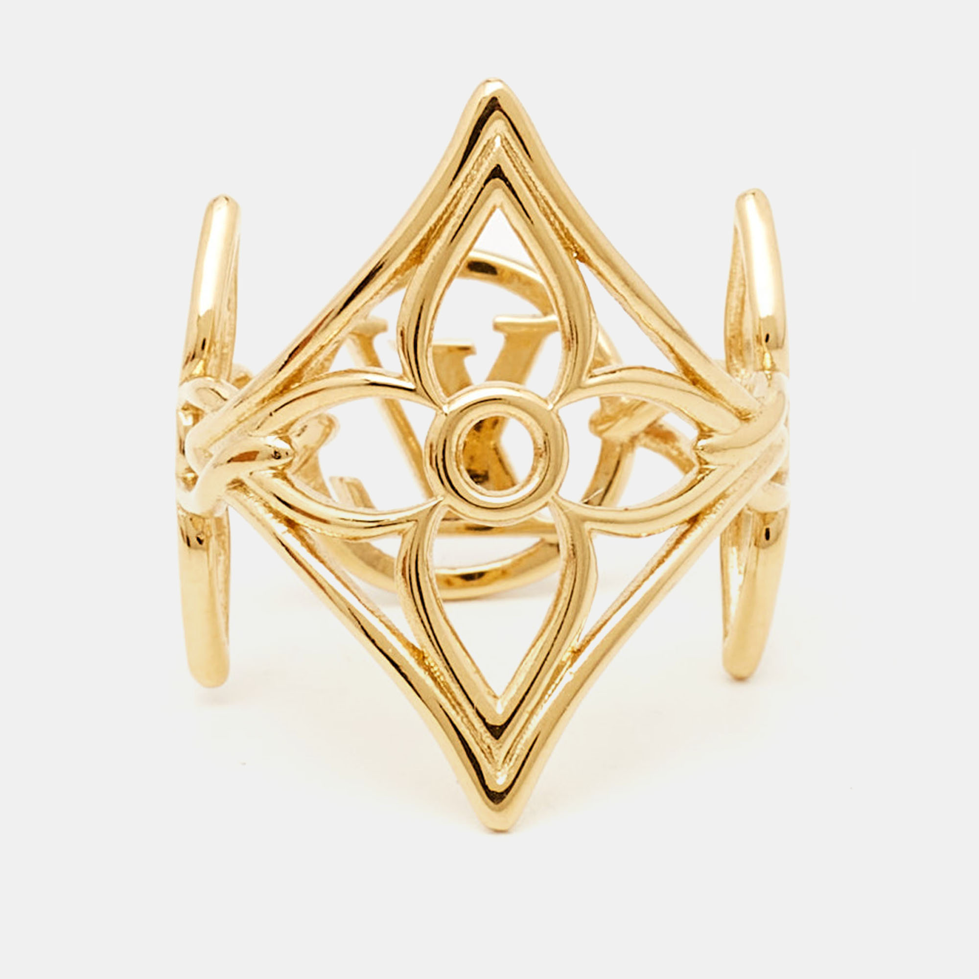

Louis Vuitton LV Twiggy Gold Tone Ring Size