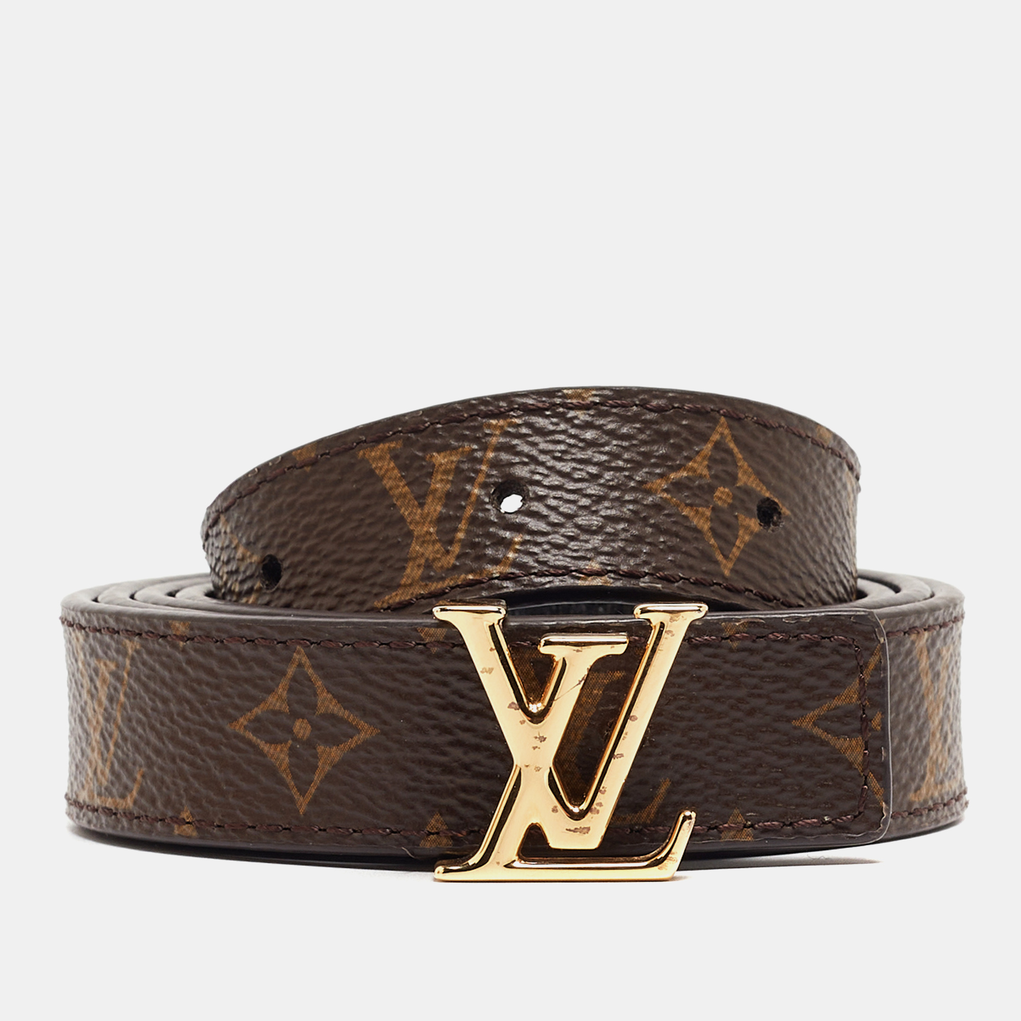 小物 Louis Vuitton / Monogram Belt / BLACK Louis Vuitton Initiales Belt Monogram Eclipse Black/Gray in