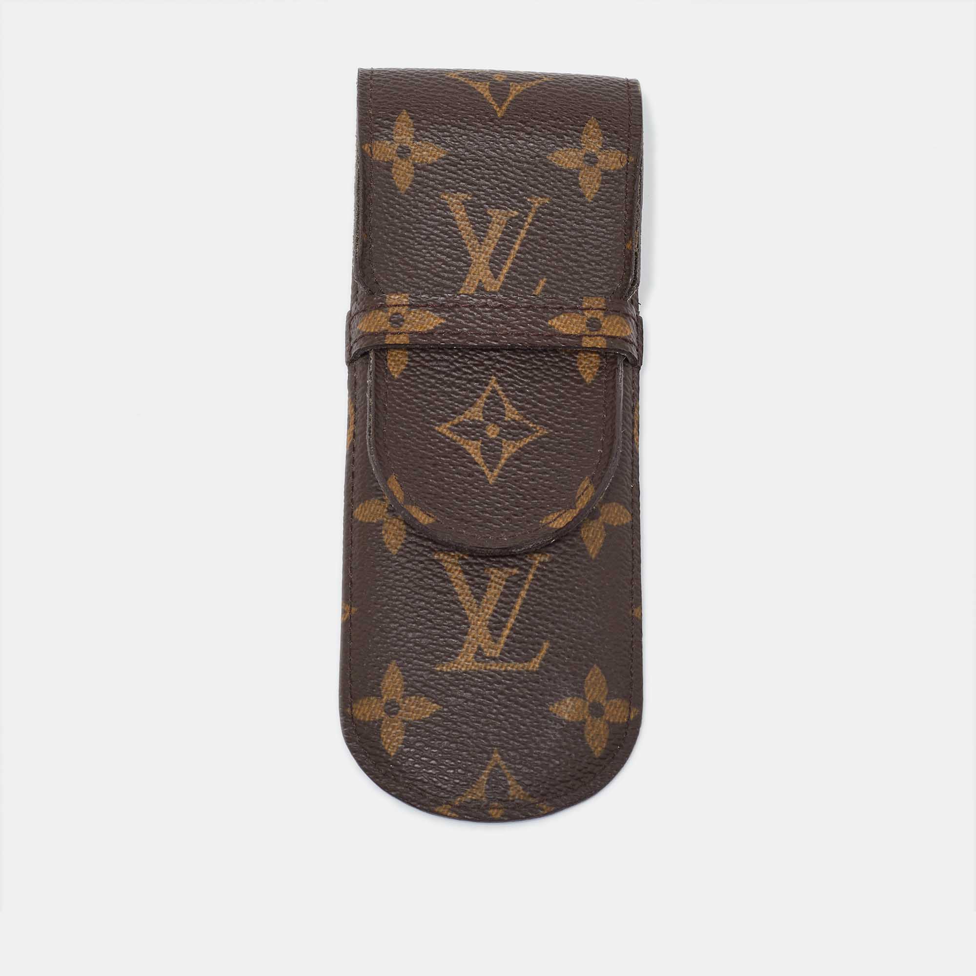 

Louis Vuitton Monogram Canvas Pen Case, Brown