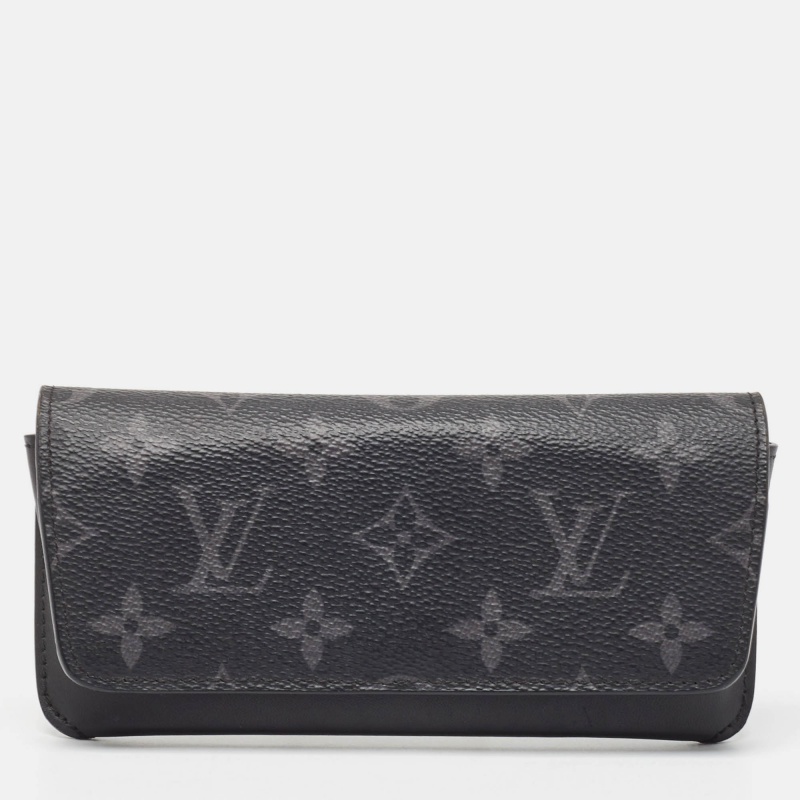 

Louis Vuitton Monogram Eclipse Canvas Woody Glasses Case, Black