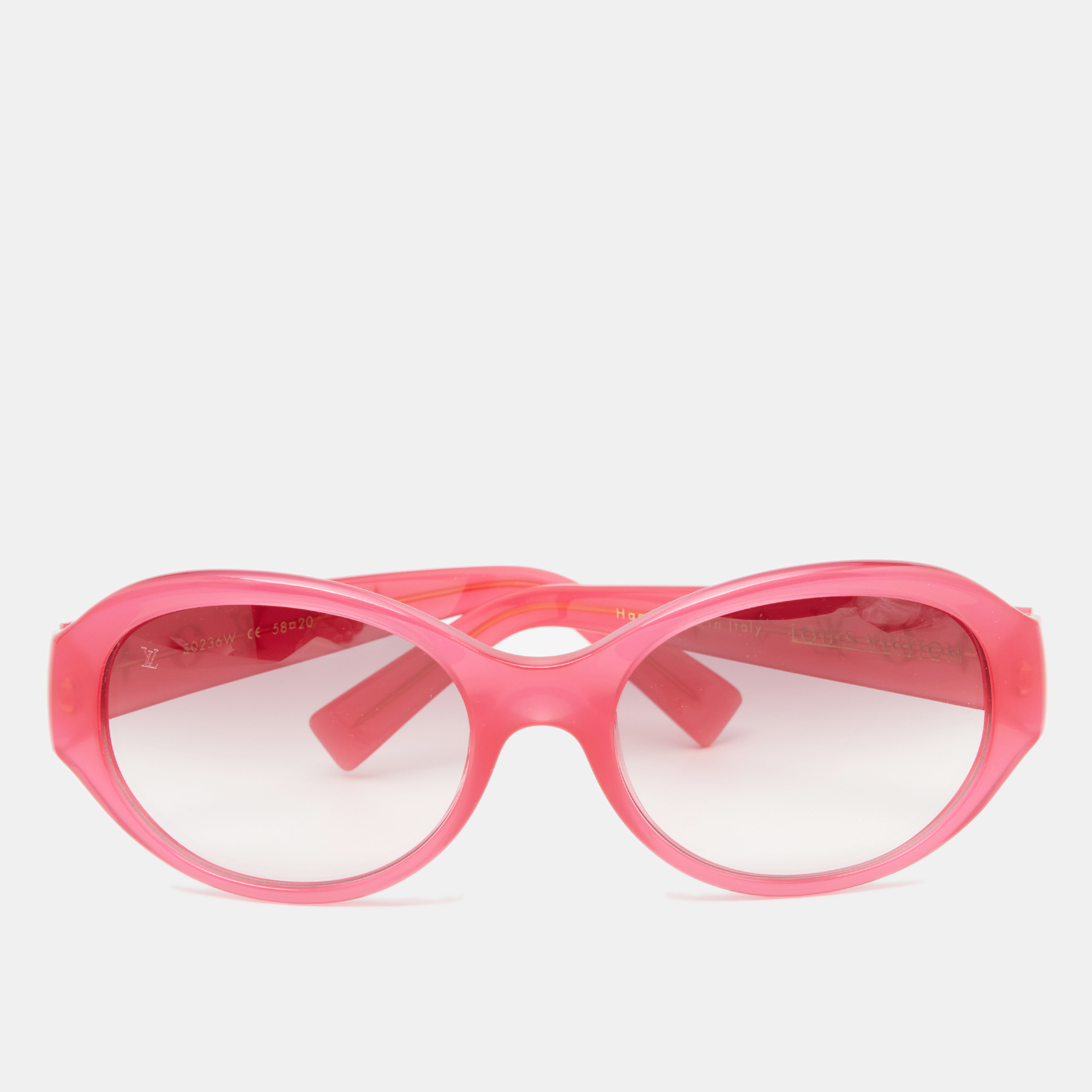 

Louis Vuitton Pink Gradient Z0236W Oval Sunglasses