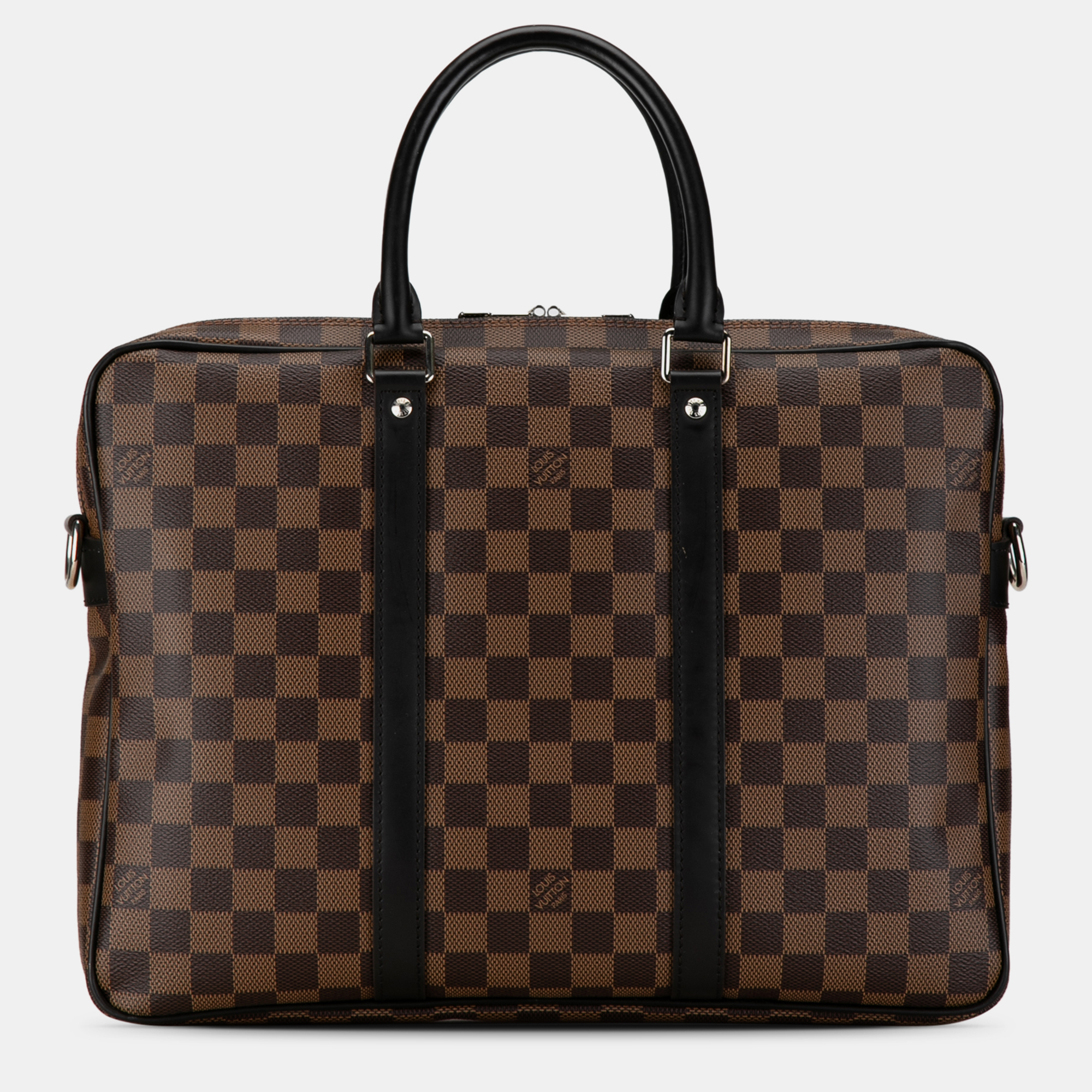 

Louis Vuitton Damier Ebene Porte Documents Voyage PM, Brown