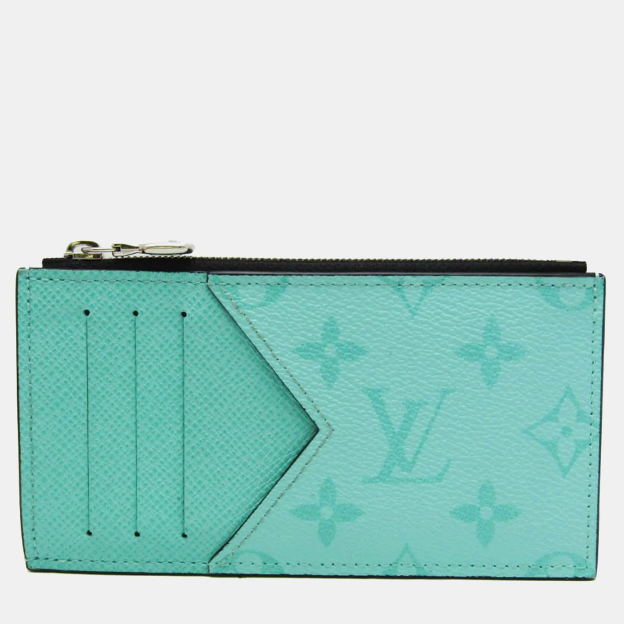 

Louis Vuitton Green Monogram Leather Taigarama Card Holder