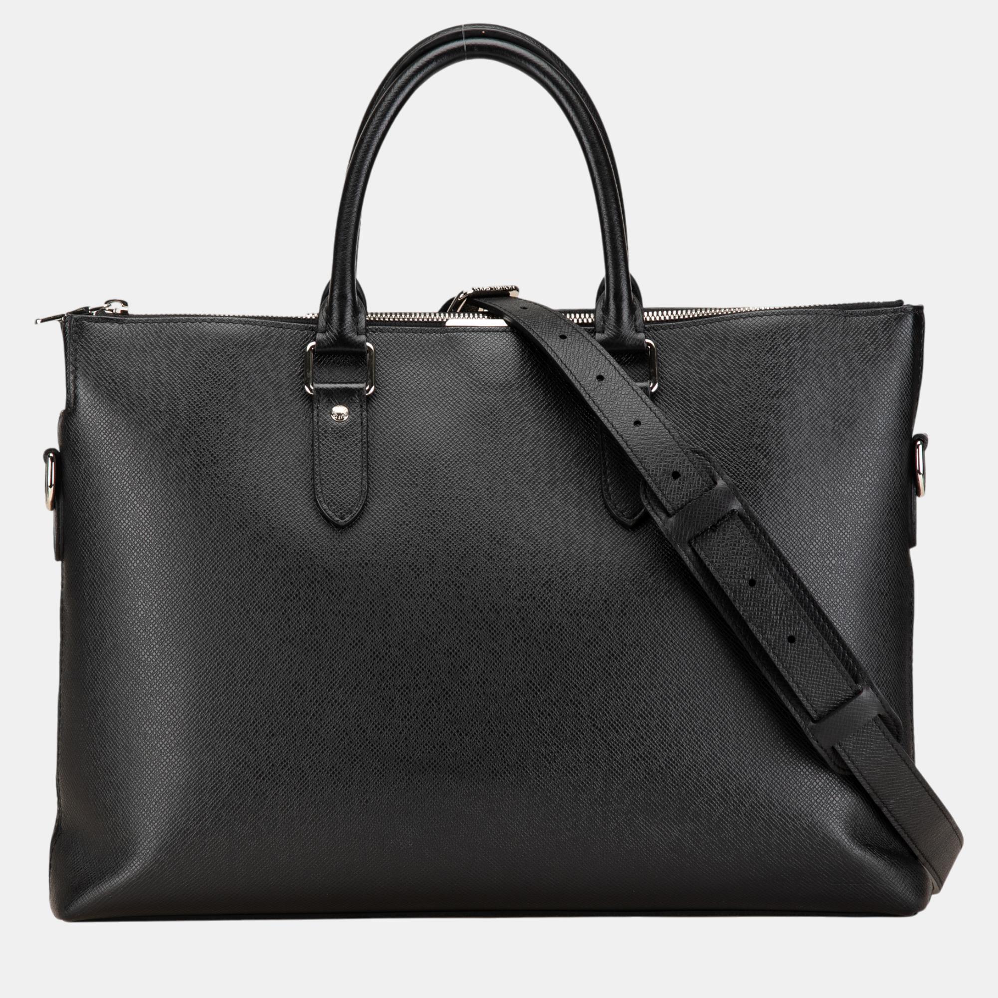 

Louis Vuitton Black Taiga Anton Soft Briefcase