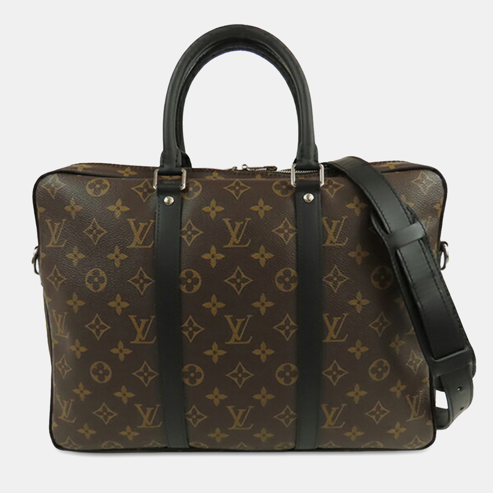 

Louis Vuitton Brown Monogram Macassar Porte Documents Voyage