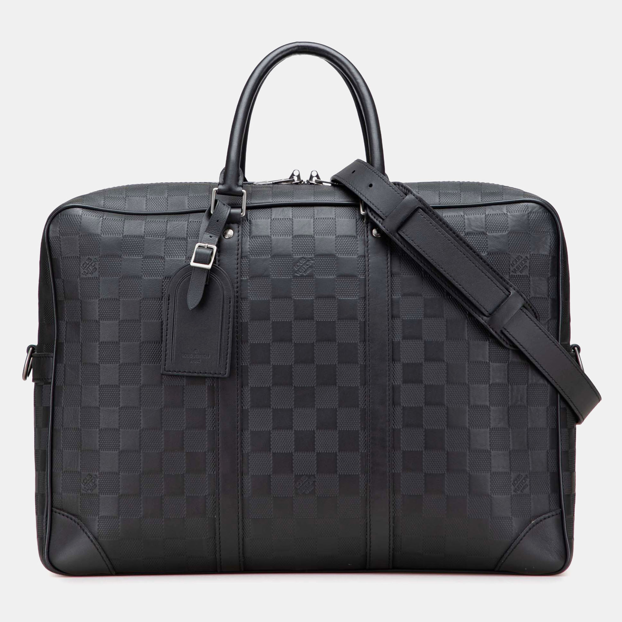 

Louis Vuitton Black Damier Infini Porte-Documents Voyage