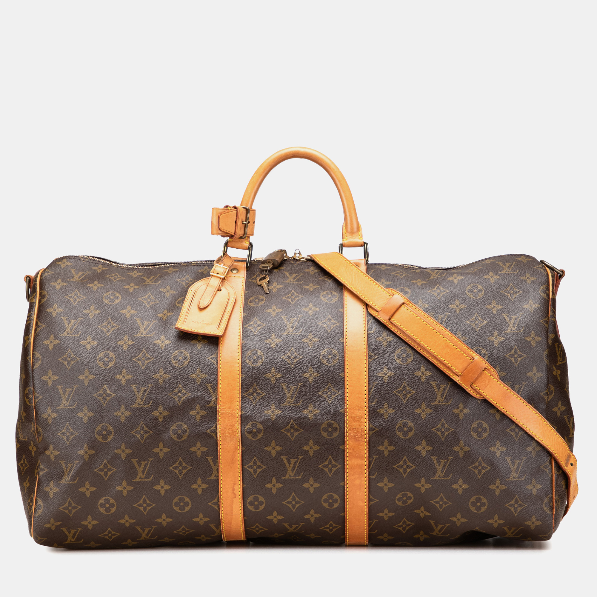 

Louis Vuitton Monogram Keepall Bandouliere 55, Brown
