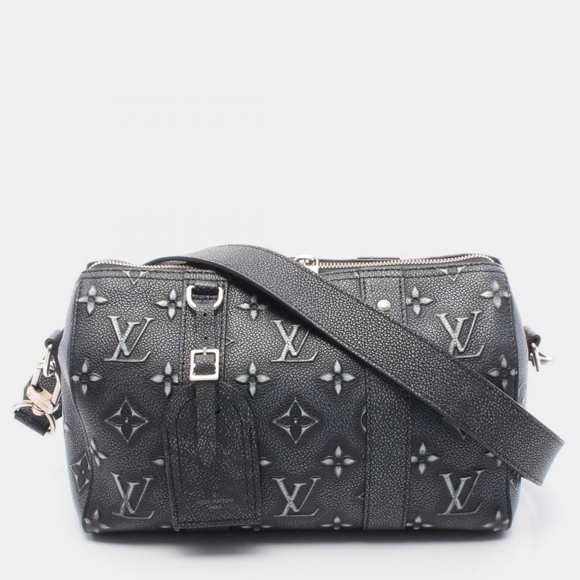 

Louis Vuitton City Keepall Monogram Gray Leather Men’s Shoulder Bag, Grey