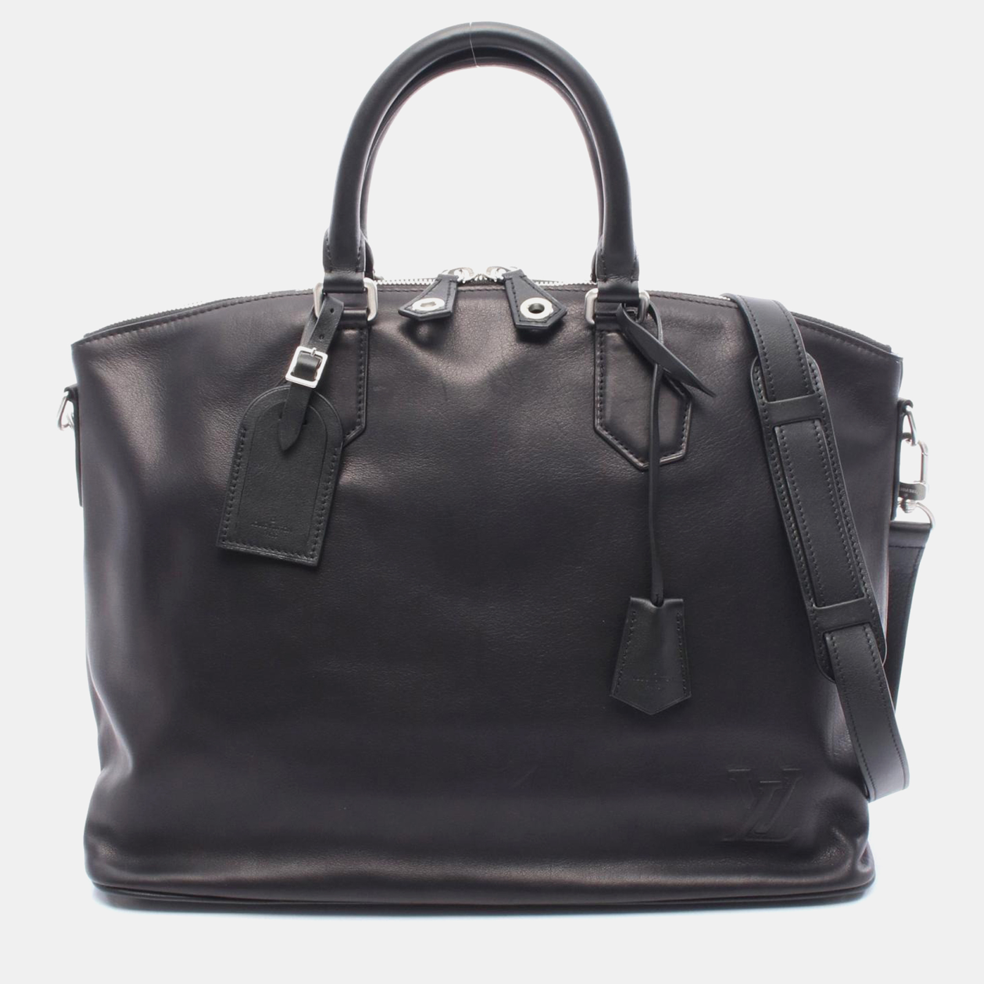 

Louis Vuitton Lockit Mm Shoulder Handbag Leather Black Noir Mens