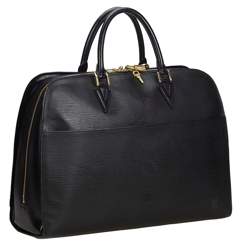 

Louis Vuitton Black Epi Leather Sorbonne Bag