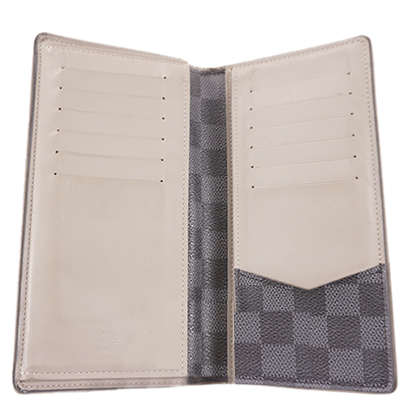 

Louis Vuitton Damier Graphite Canvas Long Wallet, Black