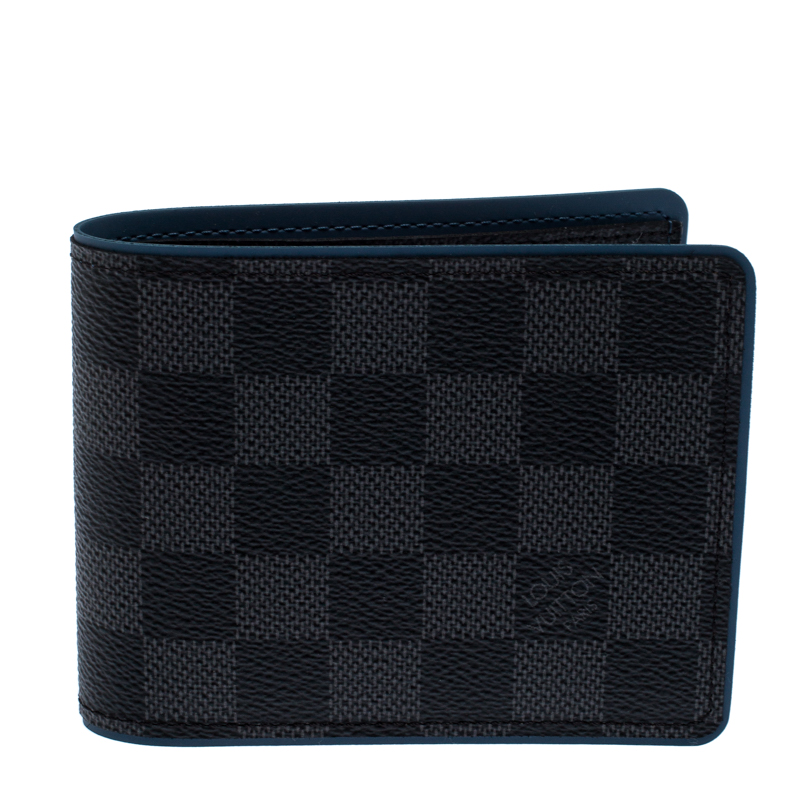 Pre Owned Louis Vuitton Damier Graphite Canvas Multiple Wallet 