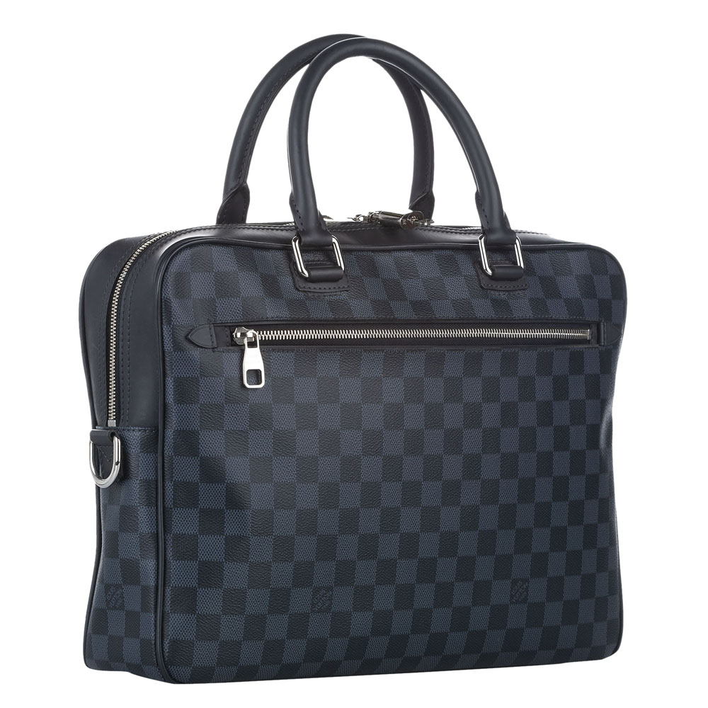 

Louis Vuitton Blue/Black Damier Canvas Graphite Porte Documents Jour MM Shoulder Bag
