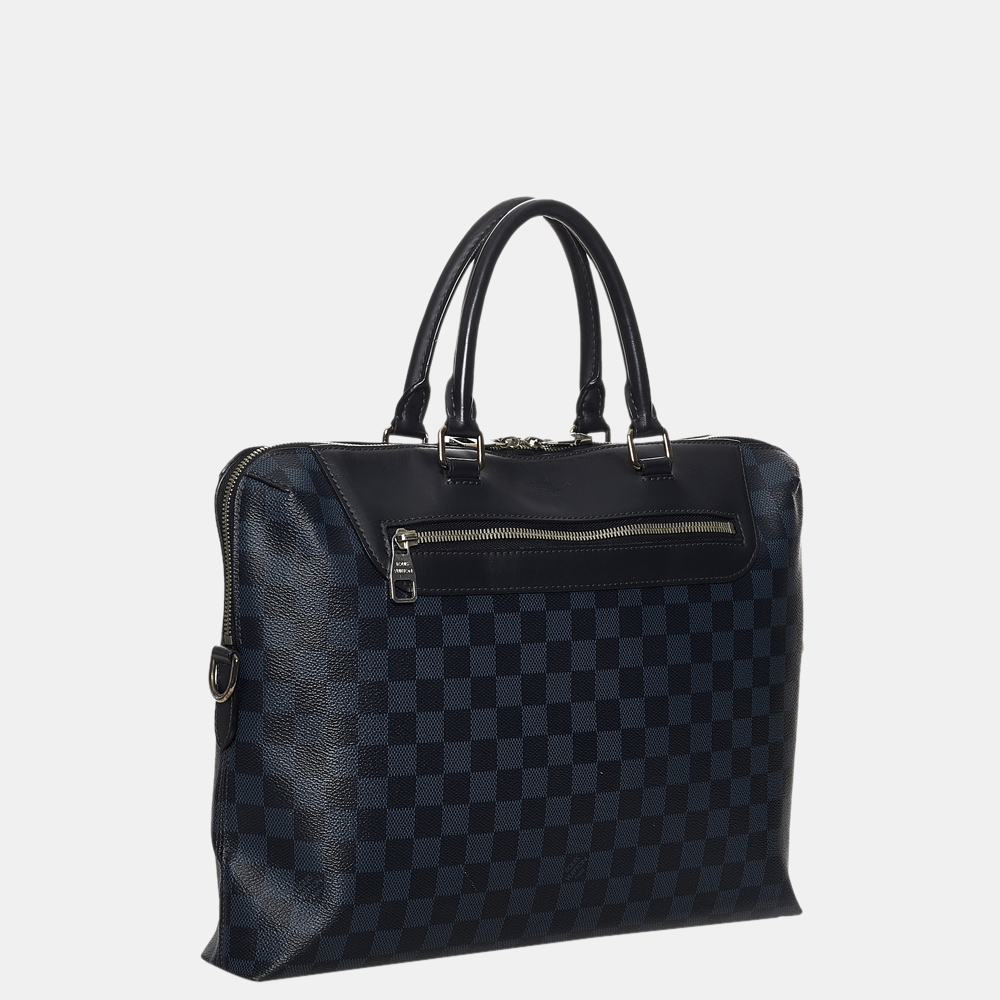 

Louis Vuitton Black Damier Cobalt Porte Document Business