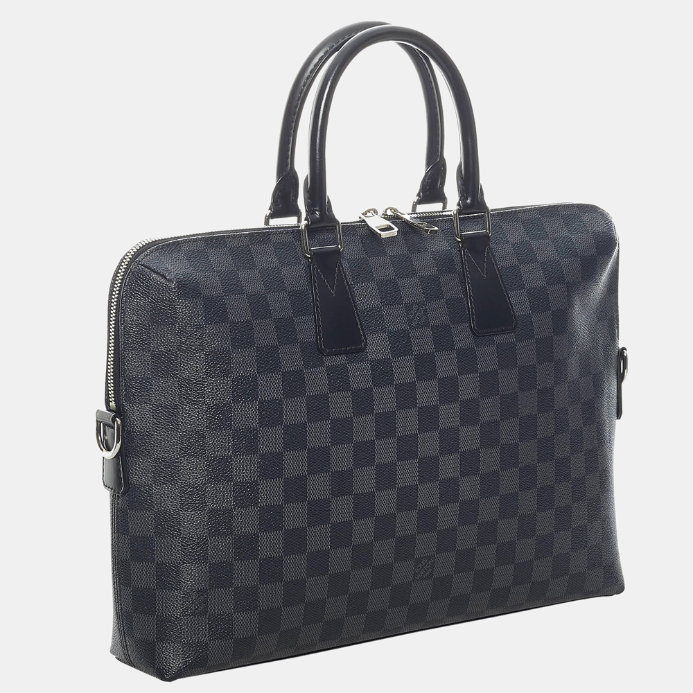 

Louis Vuitton Black/Grey Damier Graphite Porte Documents Jour